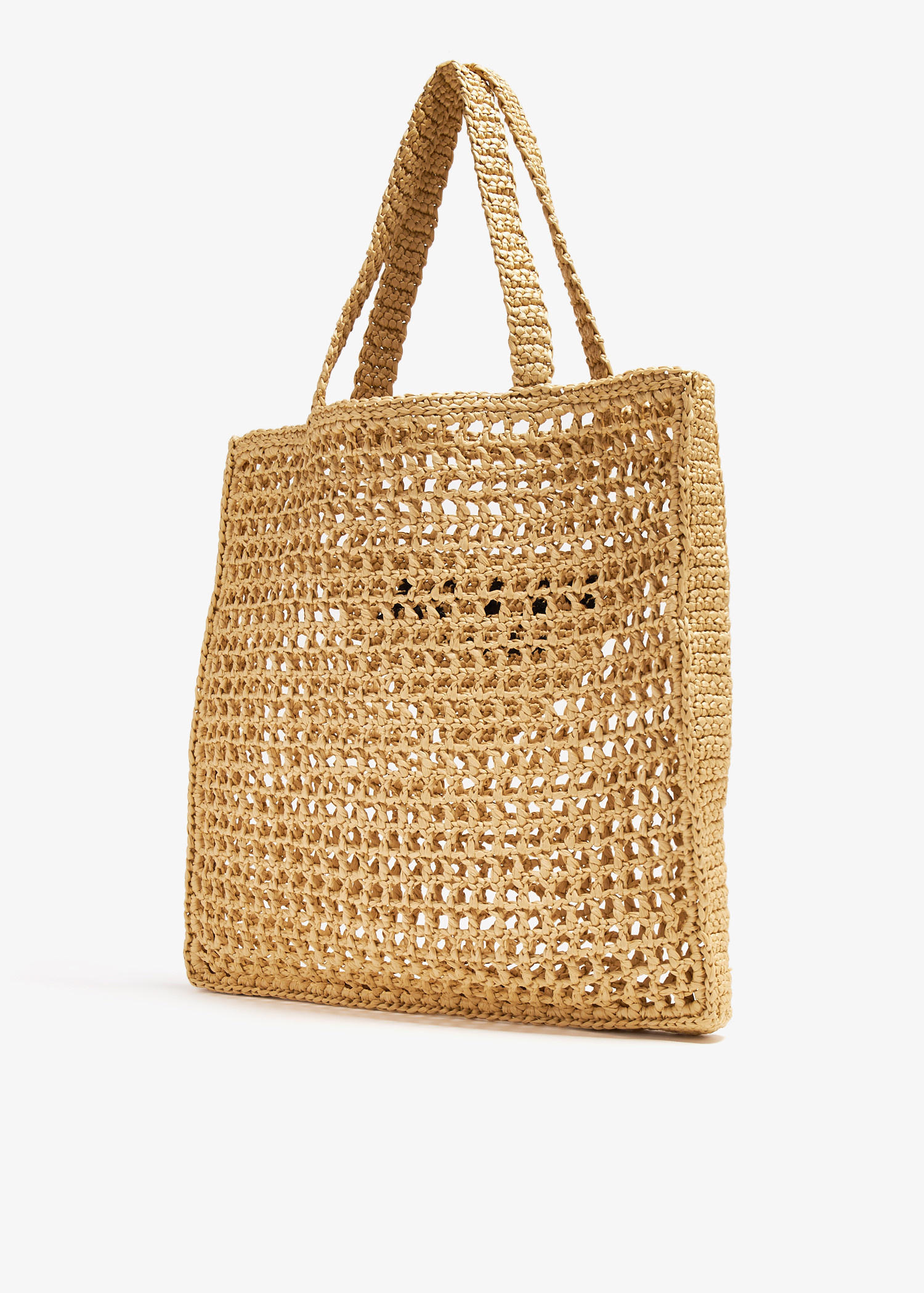 Prada Crochet tote bag for Women - Beige in Qatar | Level Shoes