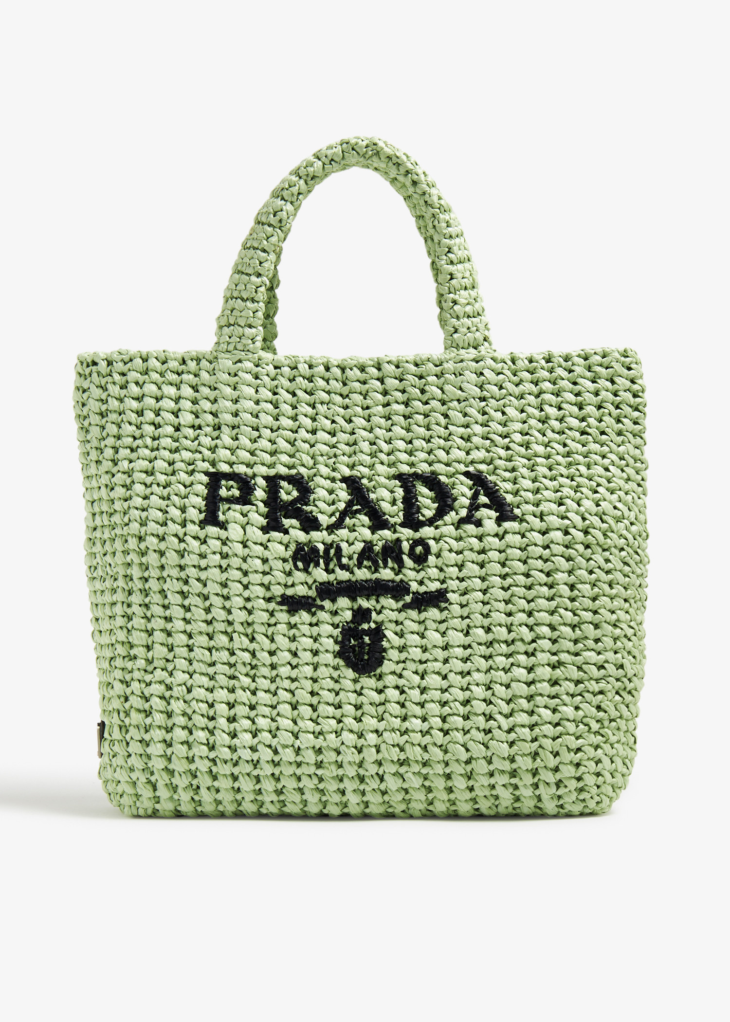 Prada Small crochet tote bag for Women - Green in UAE | Level Shoes