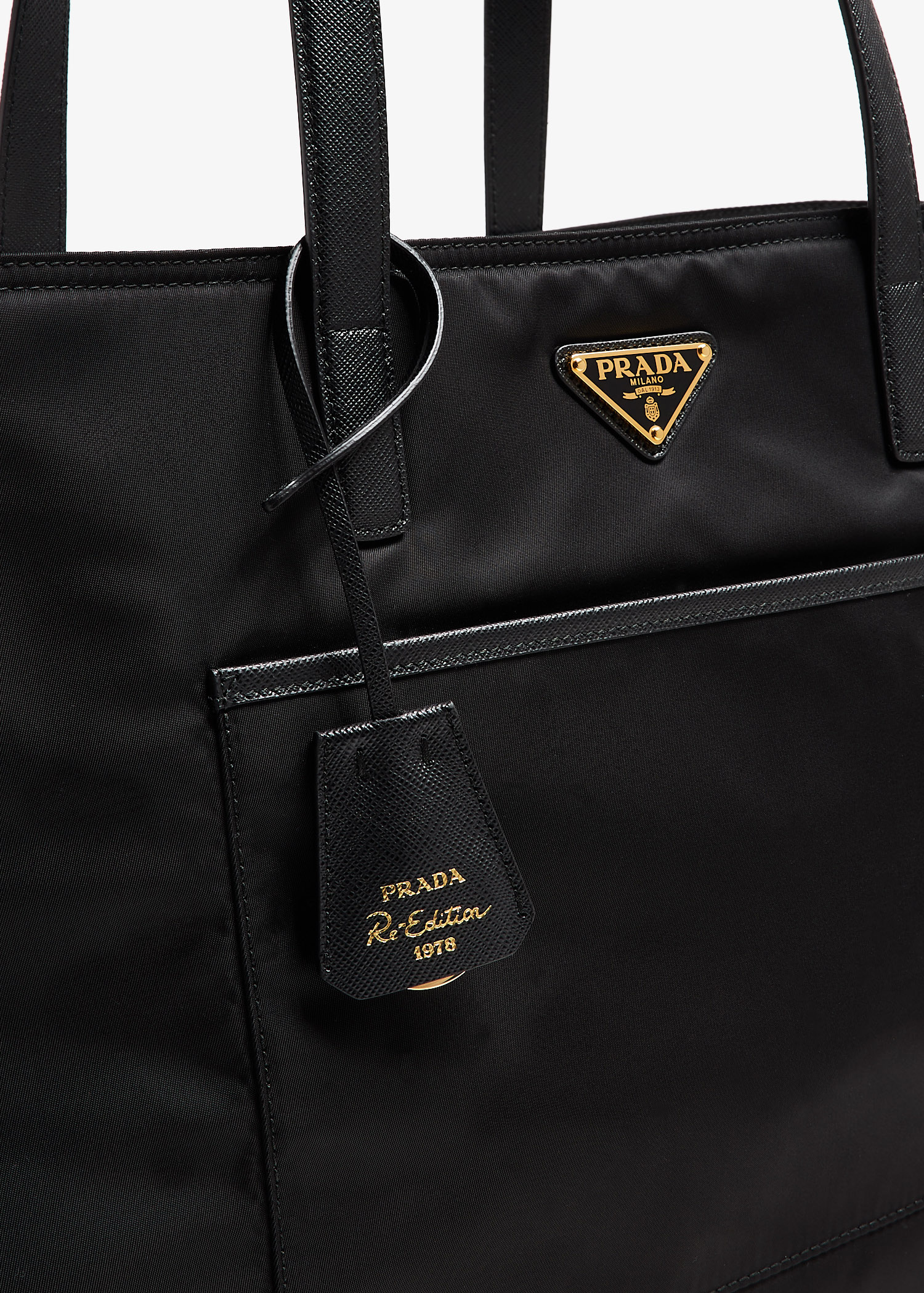 トートバッグ PRADA Black nylon and leather Re-Edition 1978 handbag cq5dam.web.hebebed.600.600.jpg