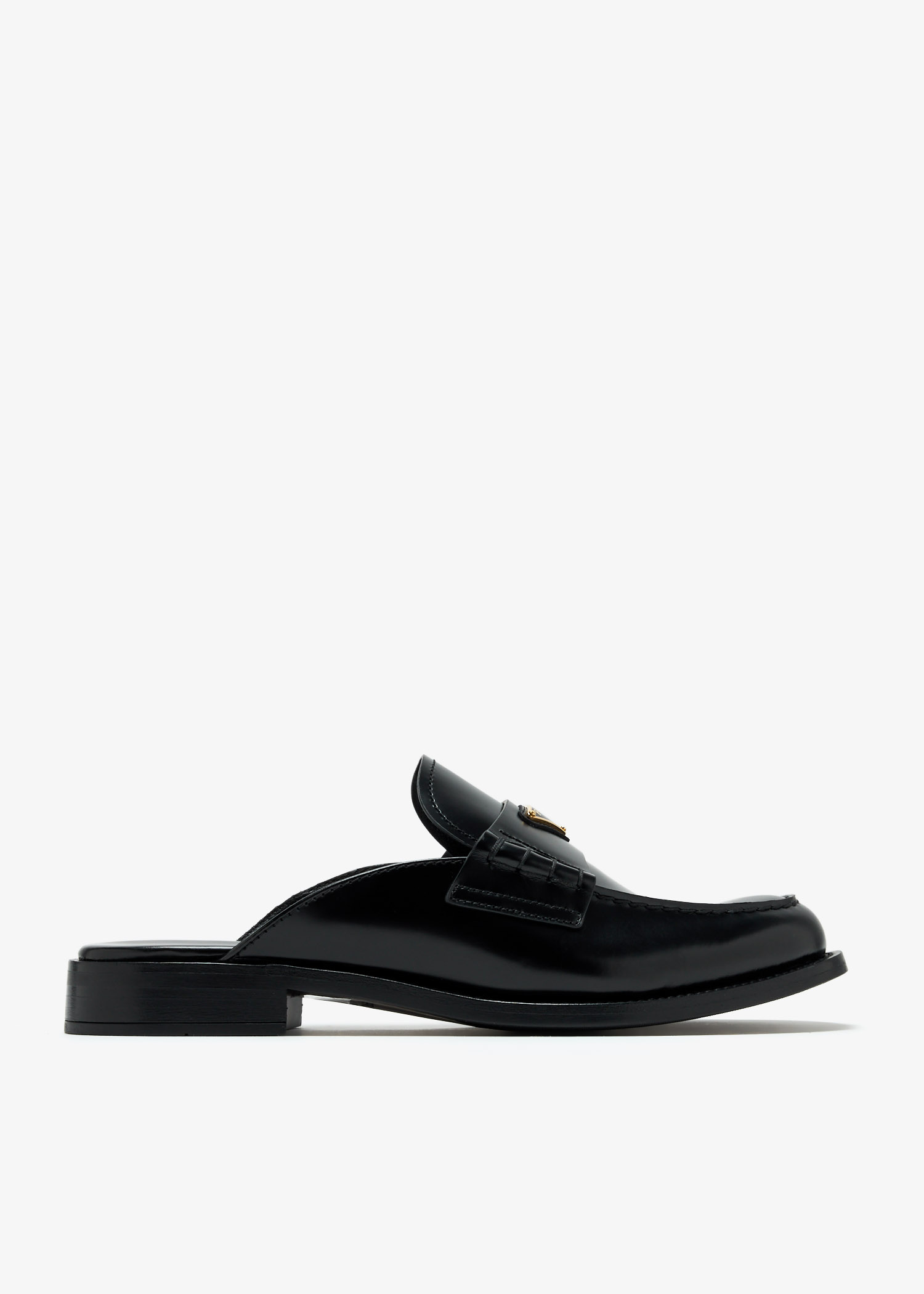 Prada Brushed leather mules for Women - Black in UAE | Level Shoes