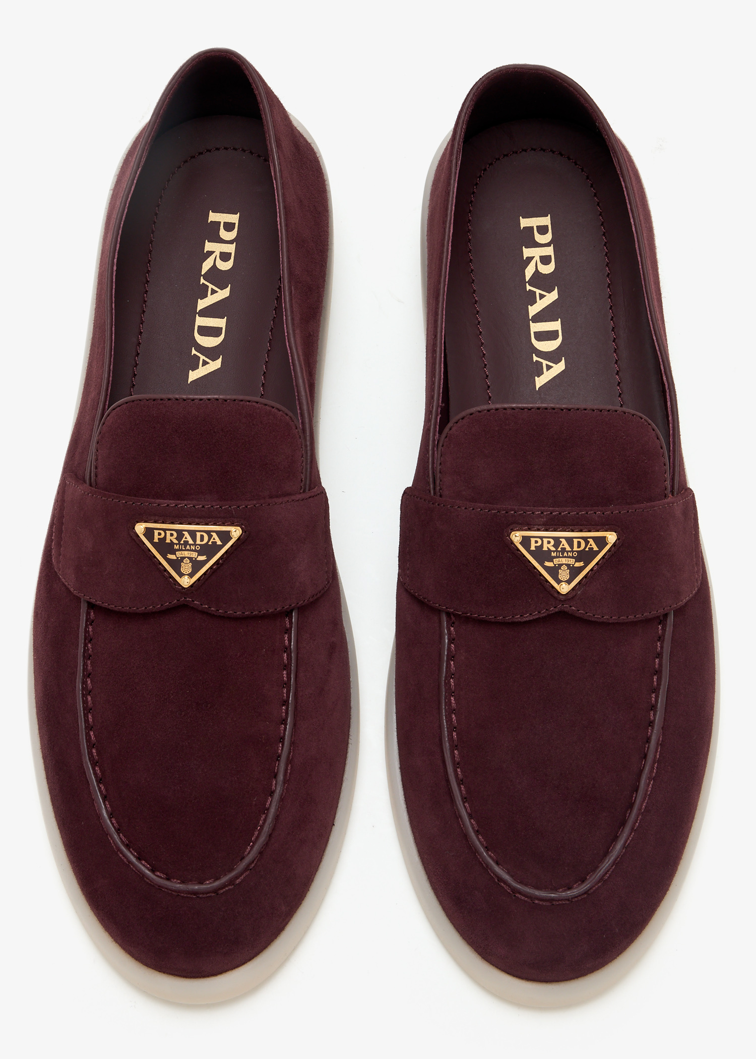Prada moccasins - burgundy color - excellent conditions PRADA Red Burgundy Patent Leather Loafer Pumps Size 36.5 | eBay main image 2
