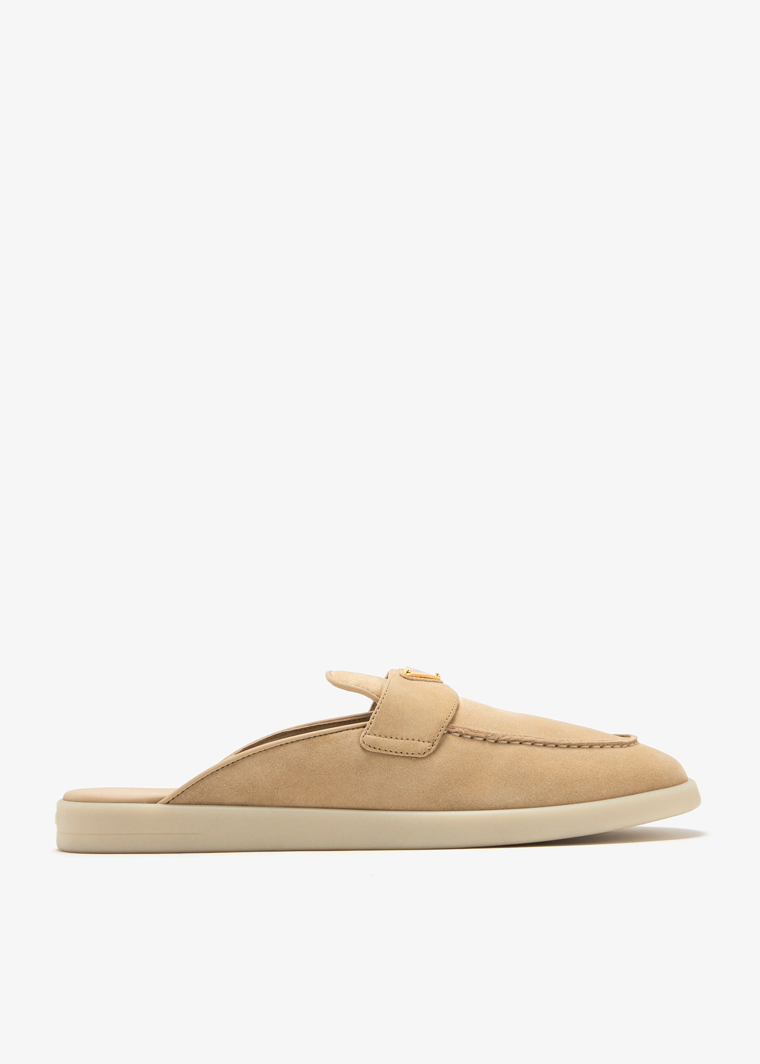 Prada Suede mules for Women - Beige in UAE | Level Shoes