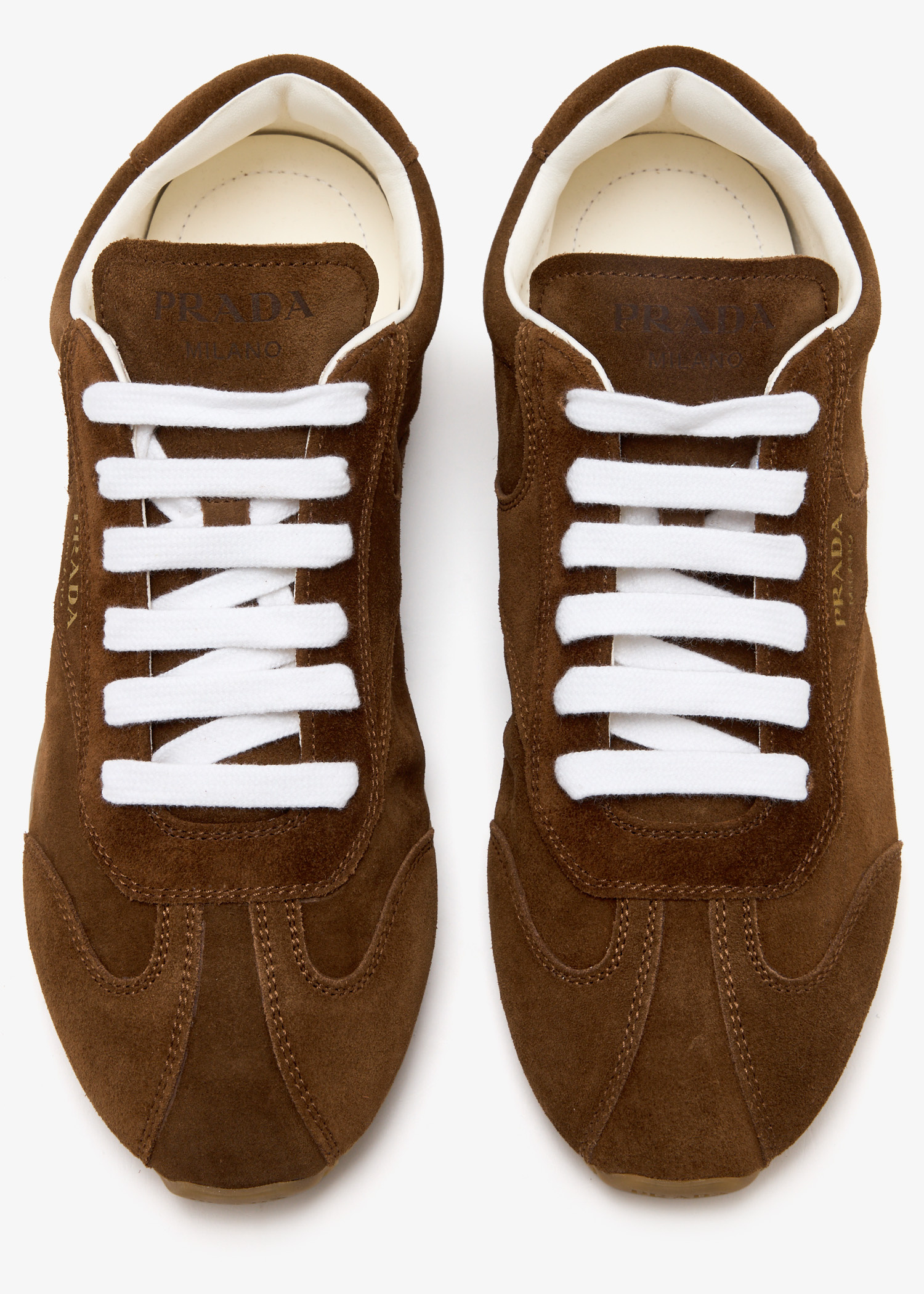 Prada Spark sneakers for Women - Brown in UAE | Level Shoes