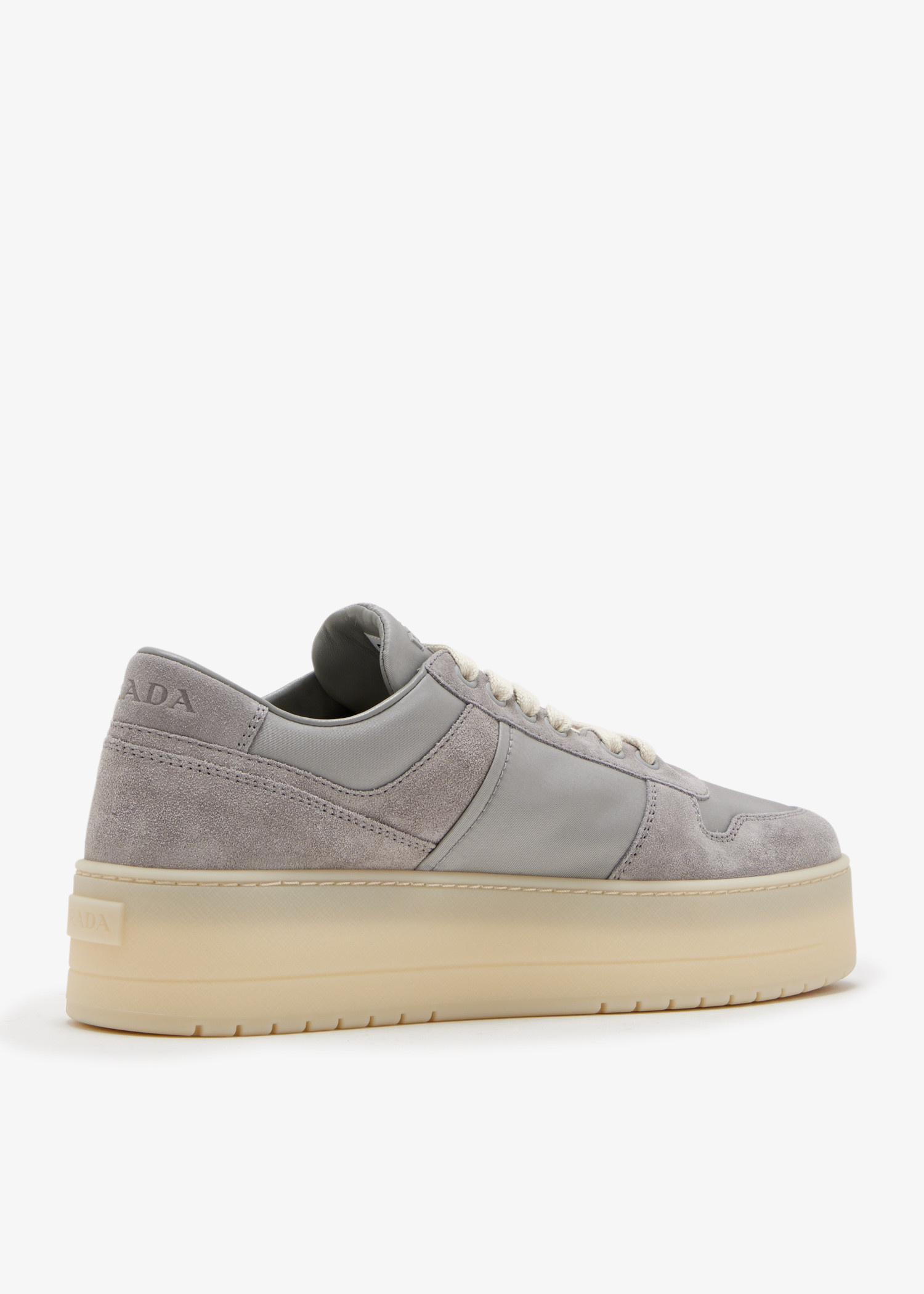 Prada Downtown Bold sneakers for Women - Grey in KSA | Level Shoes