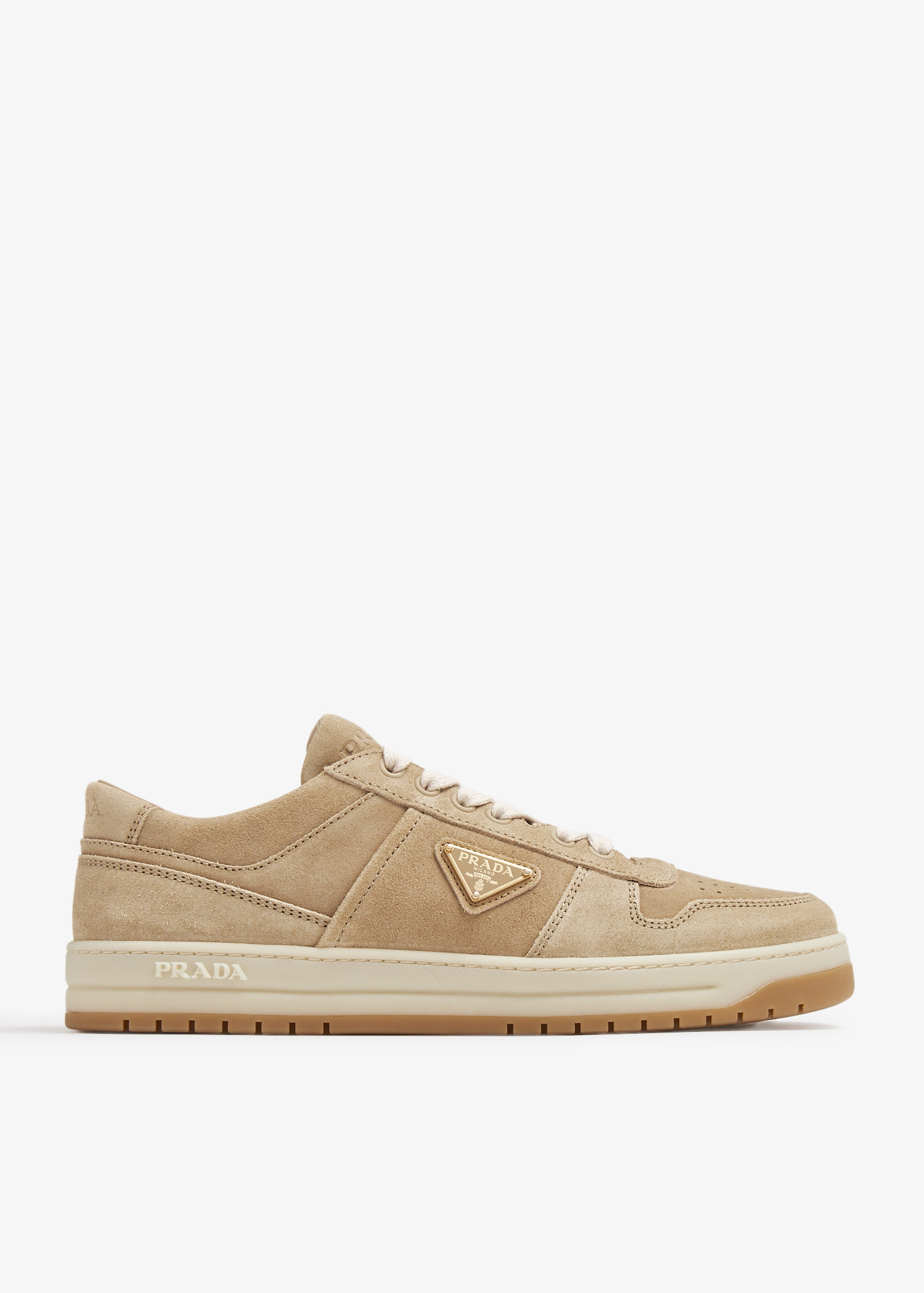 スニーカー PRADA Women Sneakers 1E792MFDD30038 F0304 AVORIO Beige Prada Downtown suede sneakers for Women - Beige in UAE
