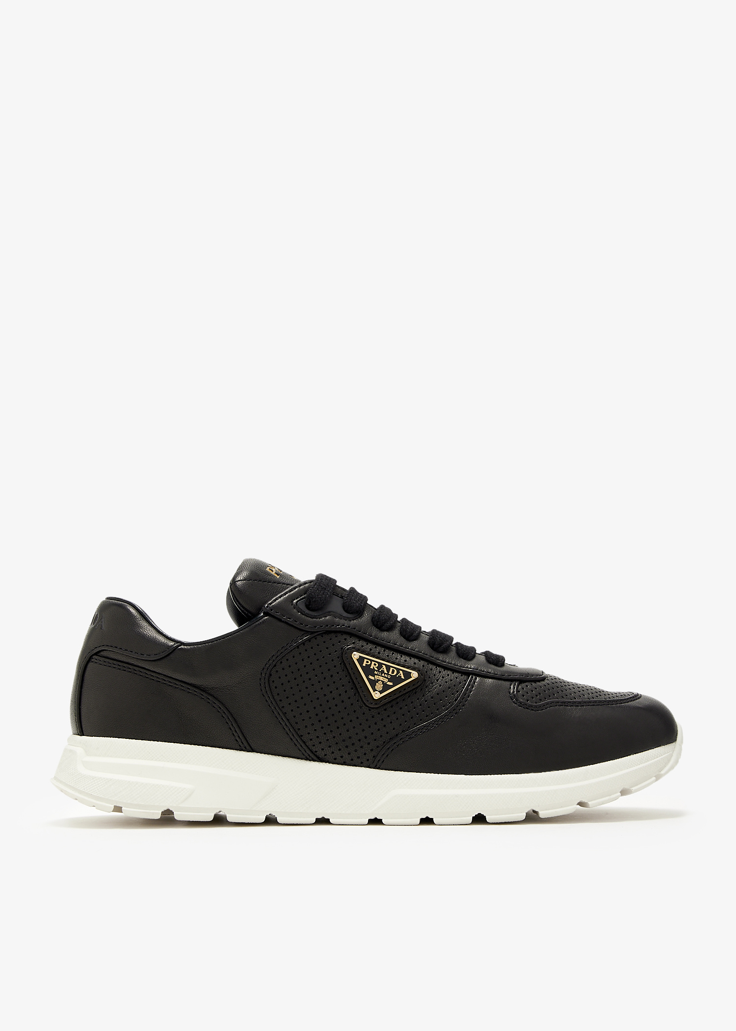 Prada PRAX 2.0 leather sneakers for Women - Black in UAE