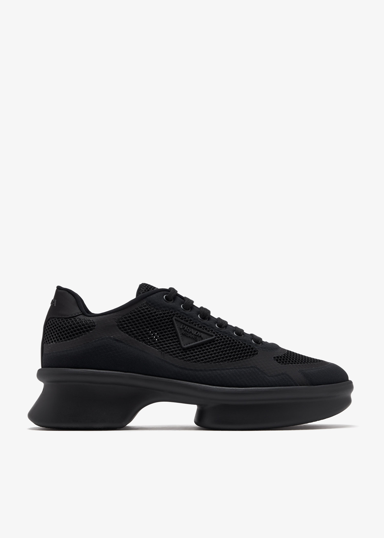 【関税込み】prada MESH SNEAKERS Grey Re-nylon And Mesh Fabric Sneakers | PRADA
