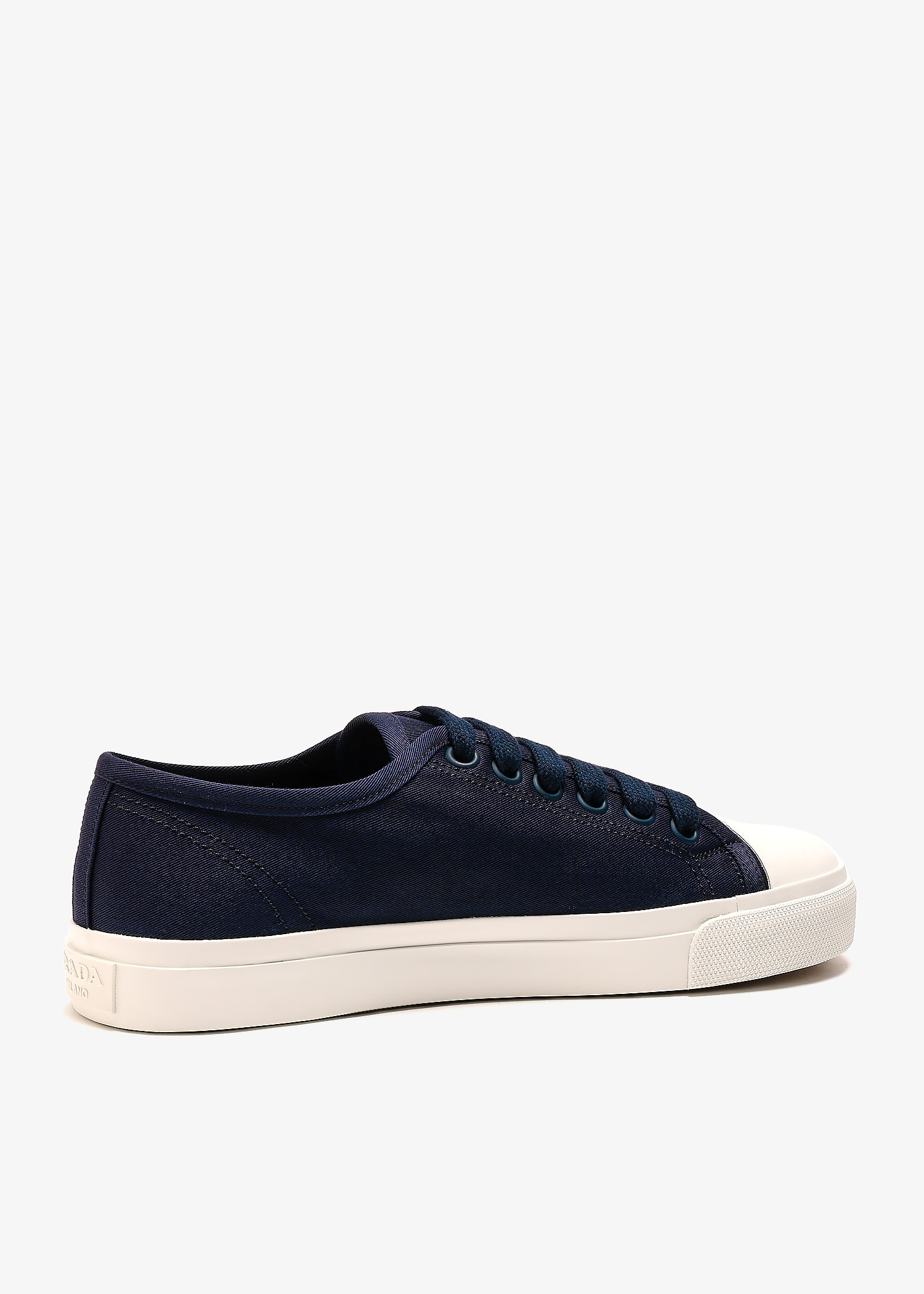 Prada Cotton gabardine sneakers for Women - Navy in UAE