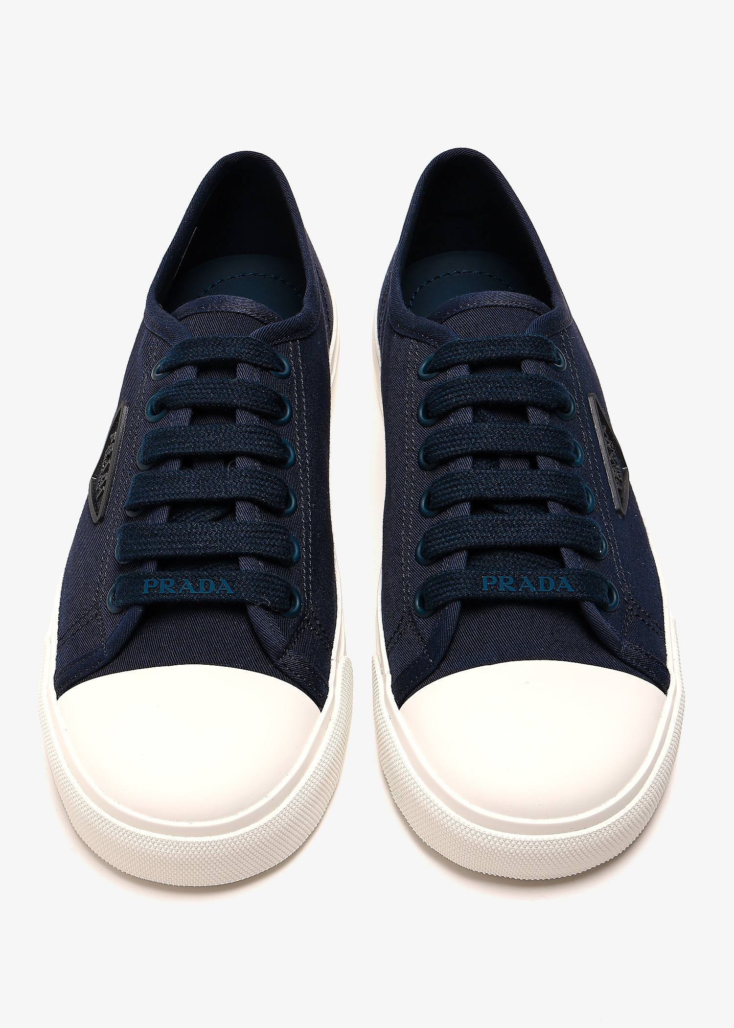 【関税込み】prada COTTON SNEAKERS Prada Cotton gabardine sneakers for Women - White in UAE