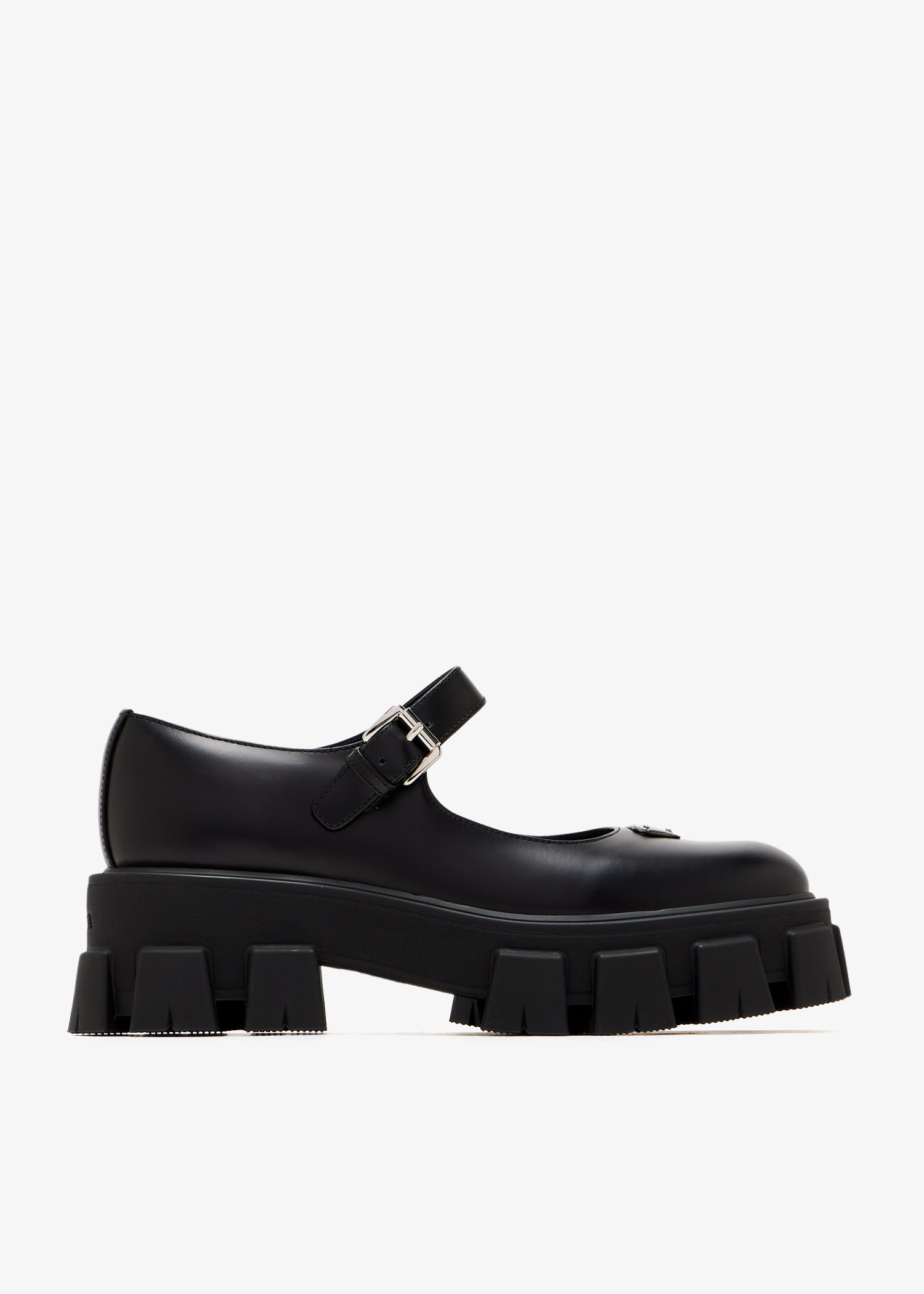 Prada Monolith Mary Jane shoes for Women - Black in KSA | Level Shoes