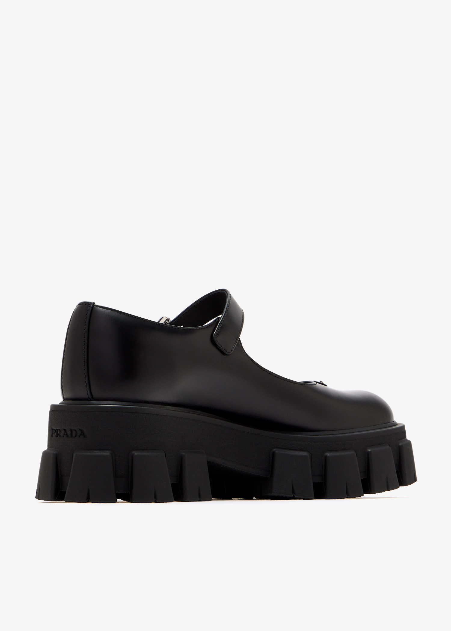 Prada Monolith Mary Jane shoes for Women - Black in UAE