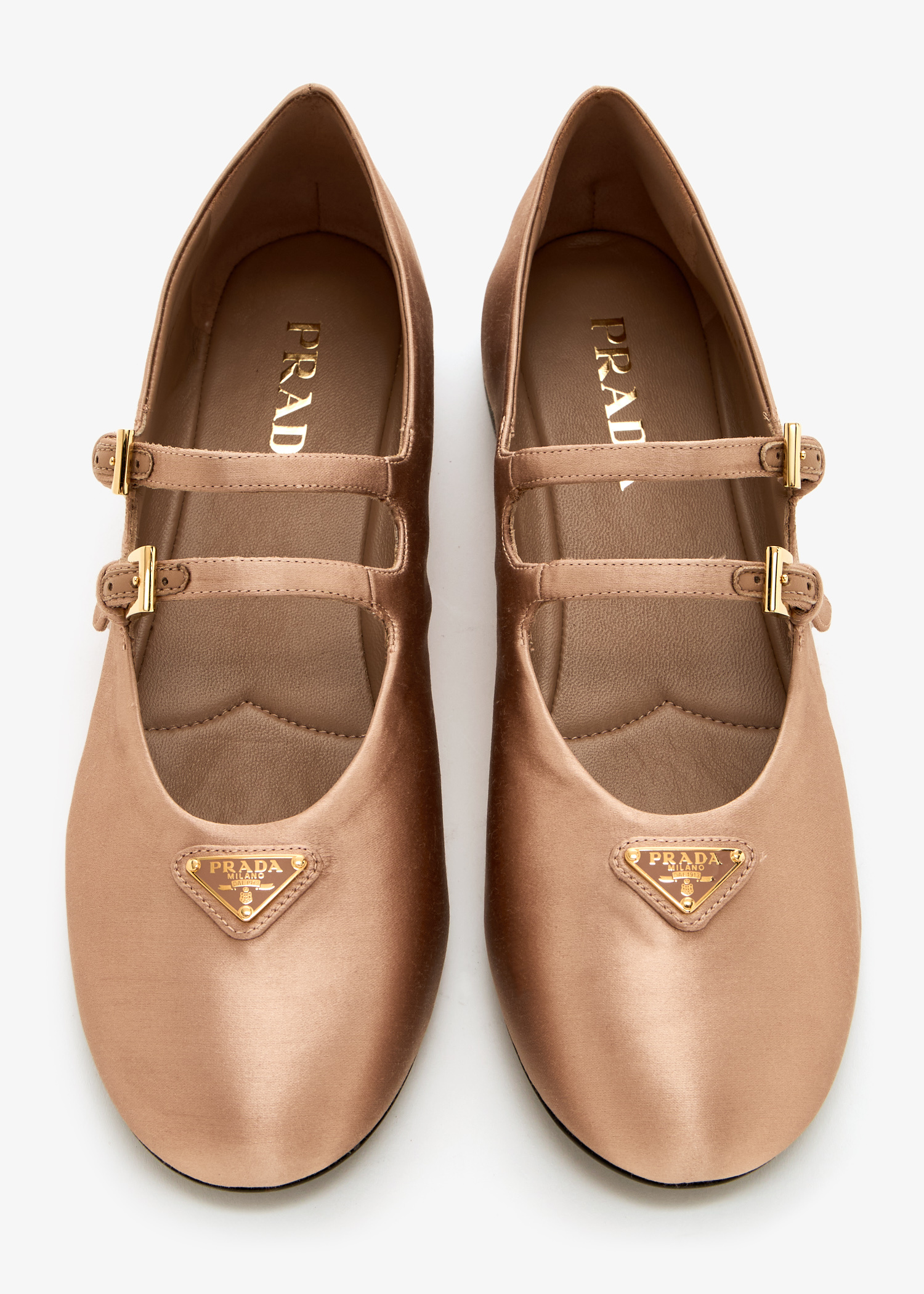 Prada Satin ballerinas for Women - Beige in UAE | Level Shoes