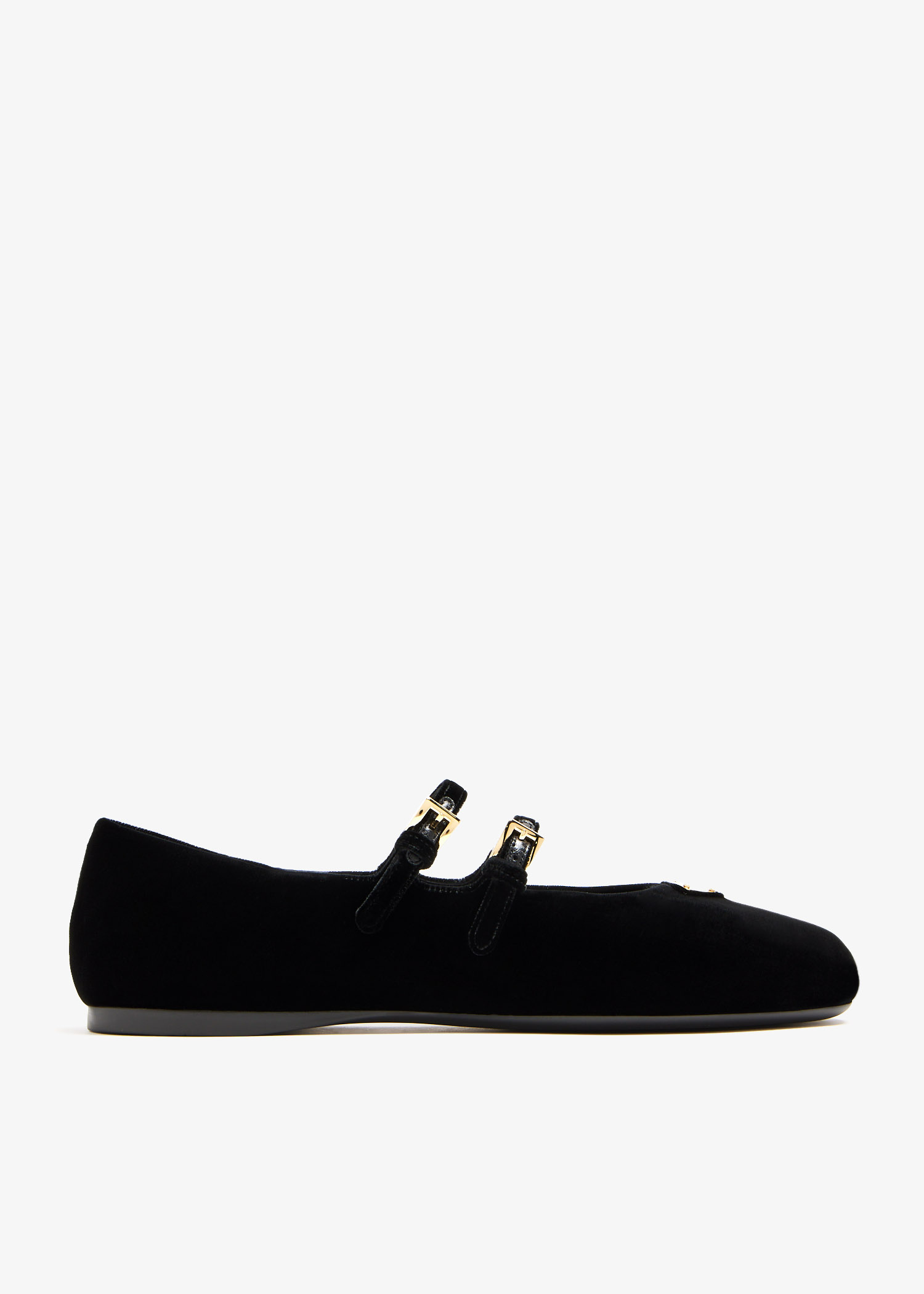 Prada Velvet ballerinas for Women - Black in UAE | Level Shoes