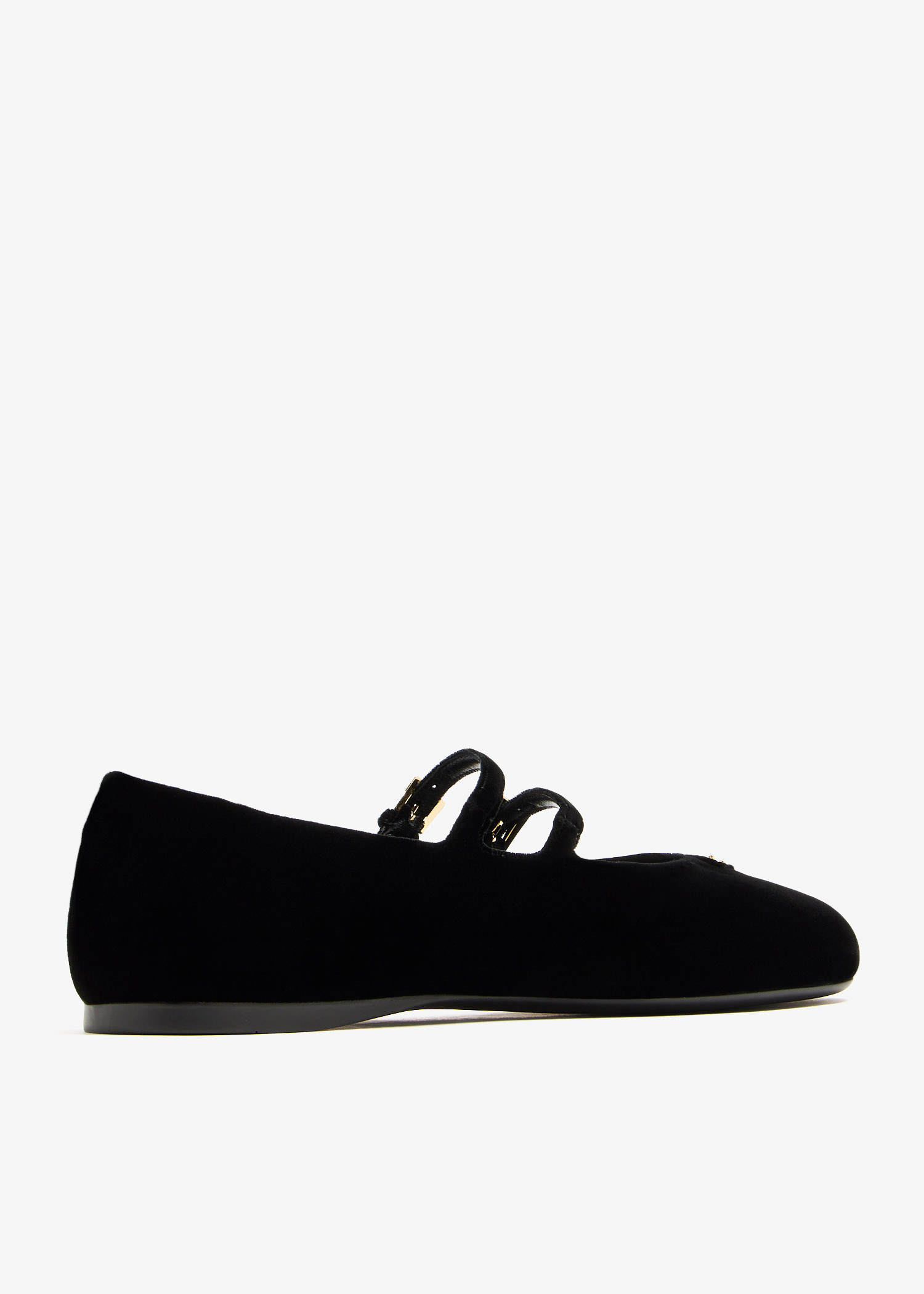 Prada Velvet ballerinas for Women - Black in UAE | Level Shoes