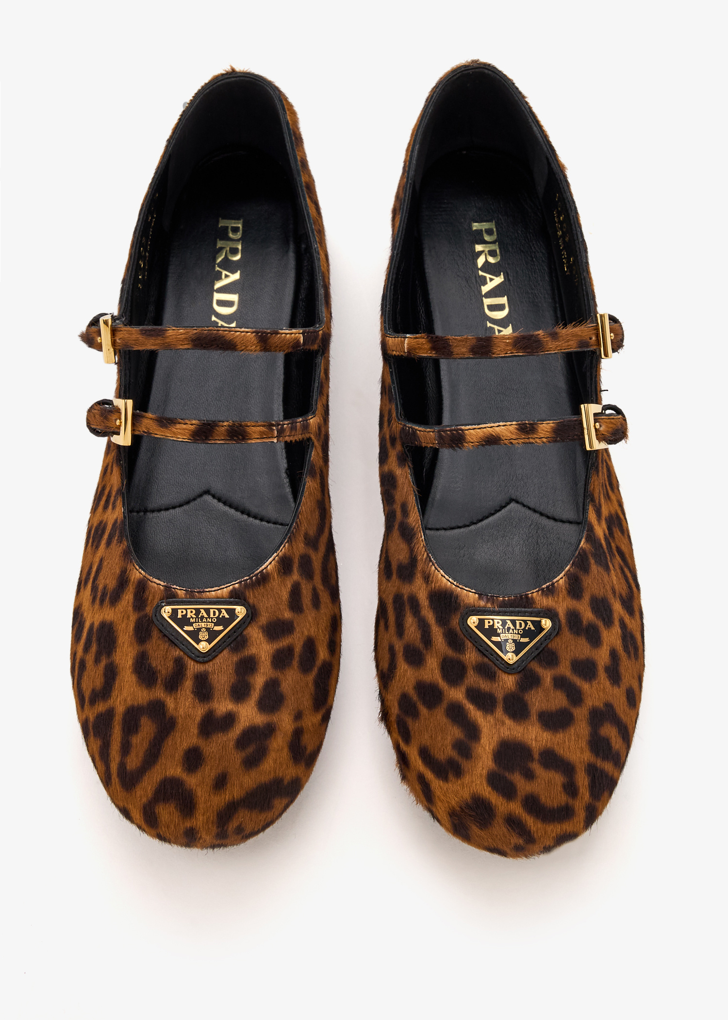 PRADA＊Printed leather ballerinas バレリーナシューズ＊送料込 送料無料》 PRADA Printed leather ballerinas
