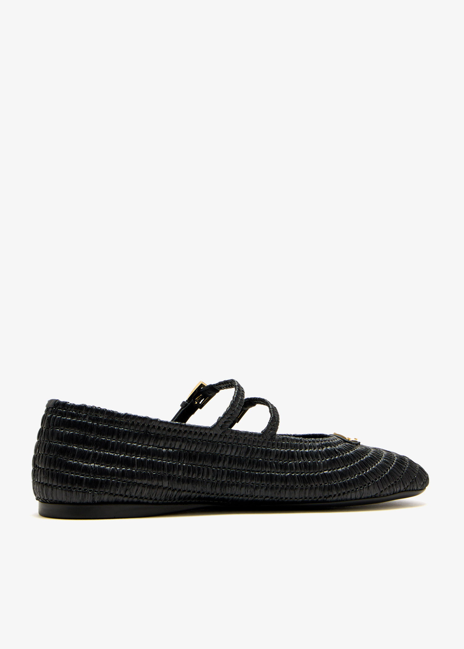 【関税&送料込】Prada Black Satin Ballerinas Prada Black Patent Leather Ballerina Flats - Size 39,5