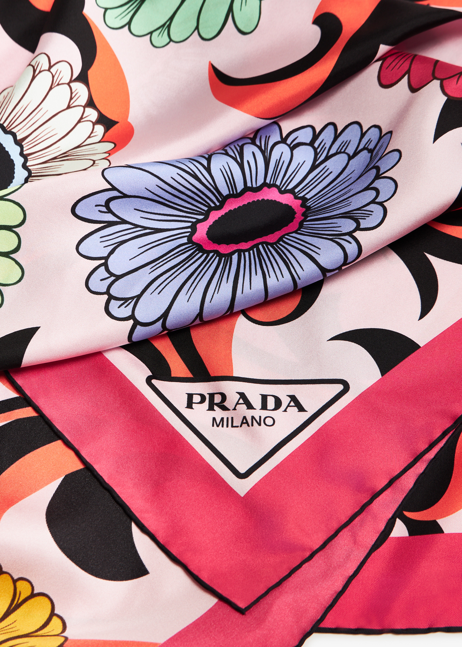 スカーフ PRADA Silk scarf PRADA Silk Square Multi-color Neckerchief Scarf | eBay