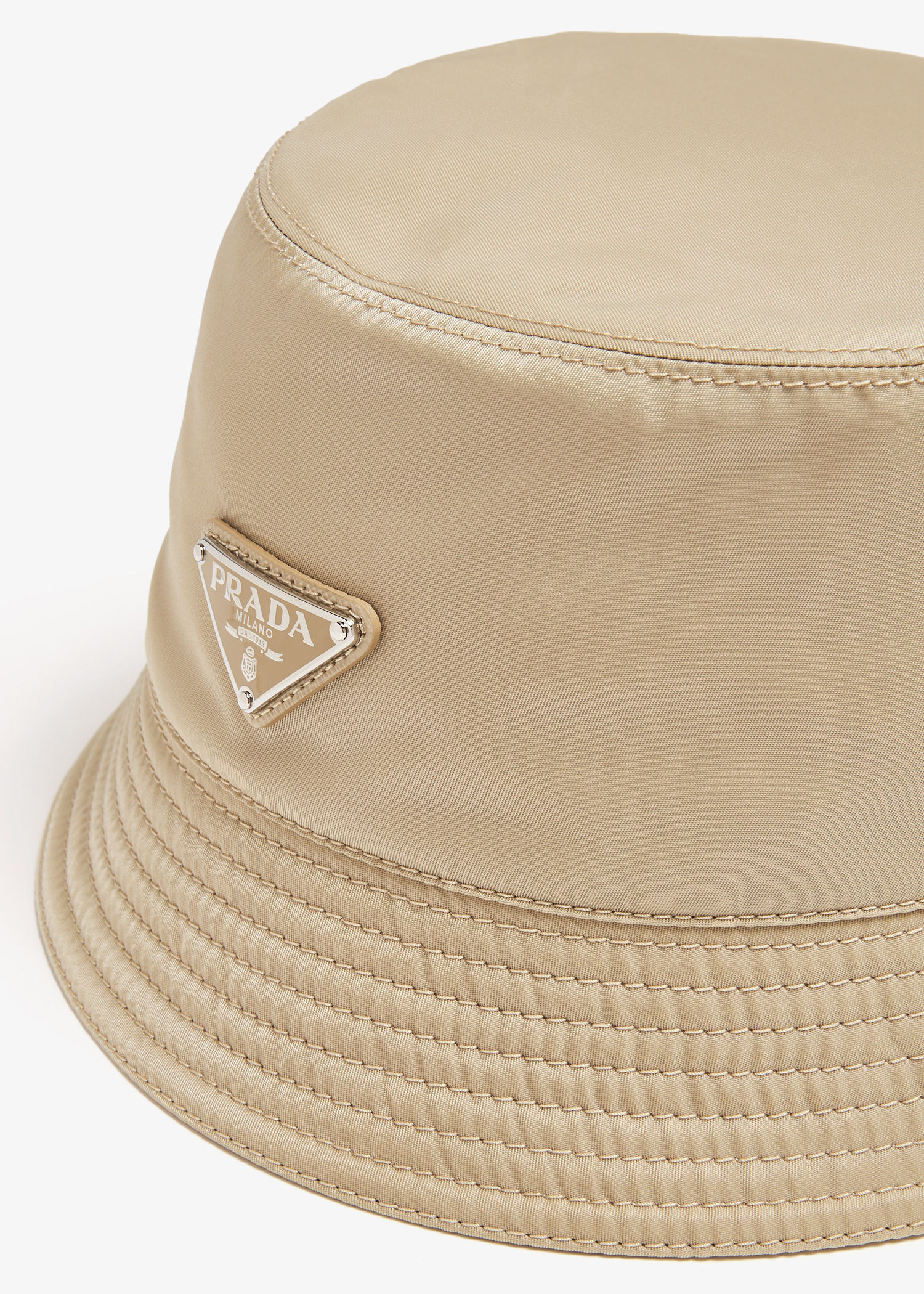 Prada Re-Nylon bucket hat for Women - Beige in UAE | Level Shoes