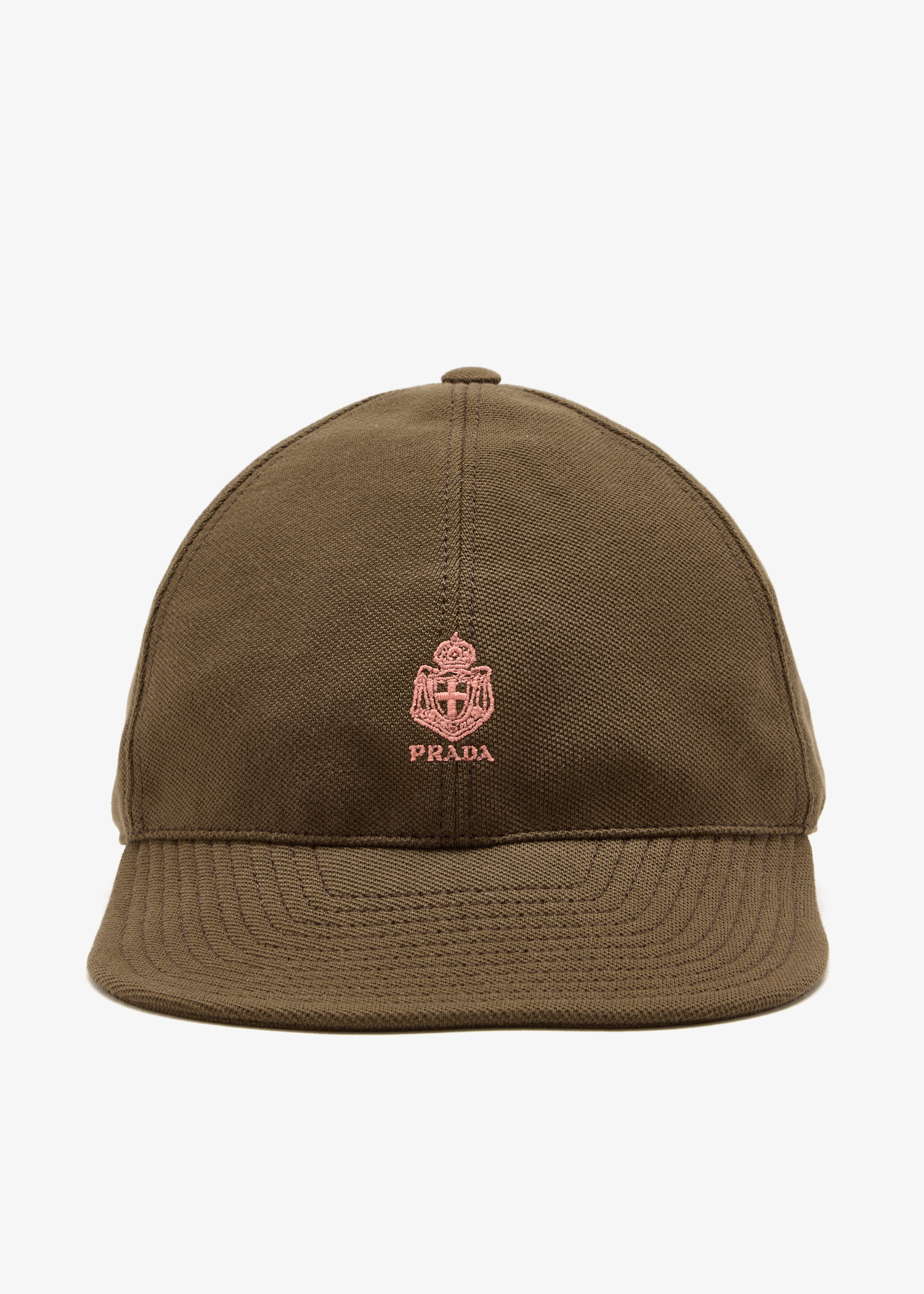 Prada Old piqué baseball cap for Women - Brown in KSA | Level Shoes