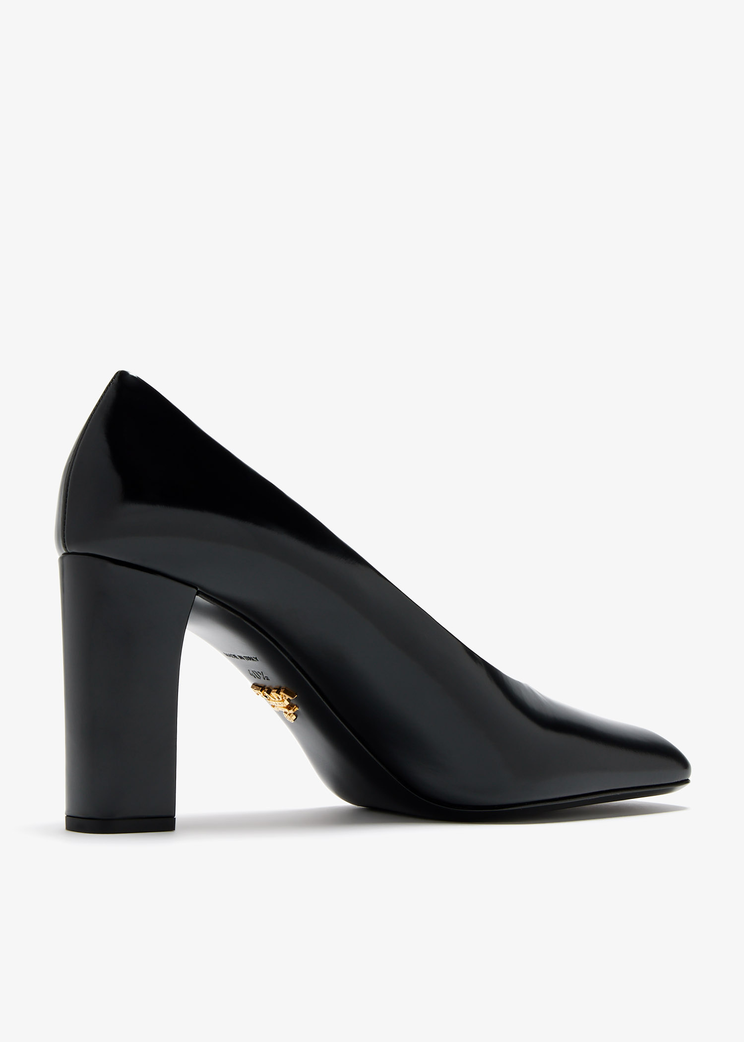 Prada Brushed leather pumps for Women - Black in UAE | Level Shoes