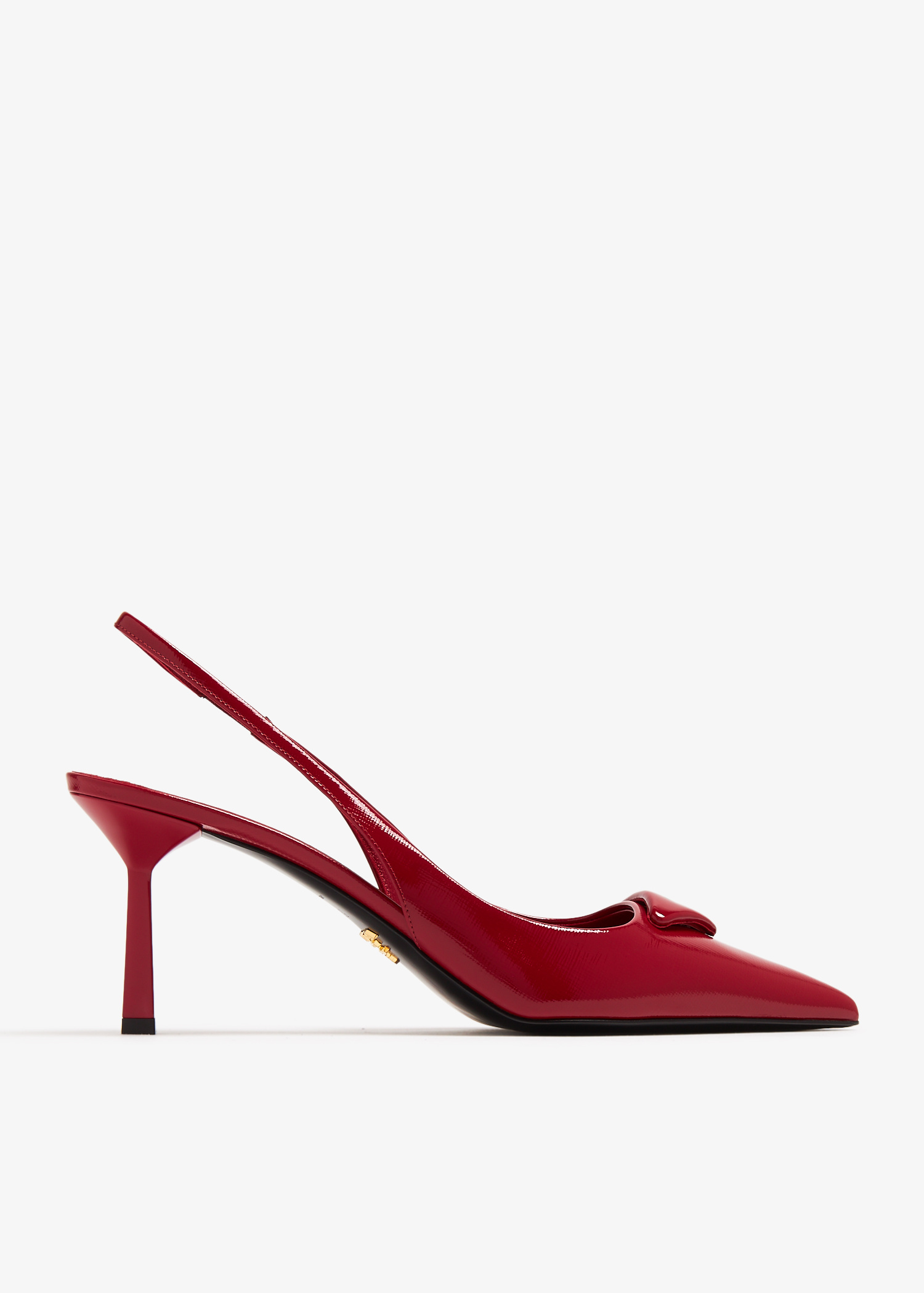 Prada Saffiano patent leather slingback pumps for Women