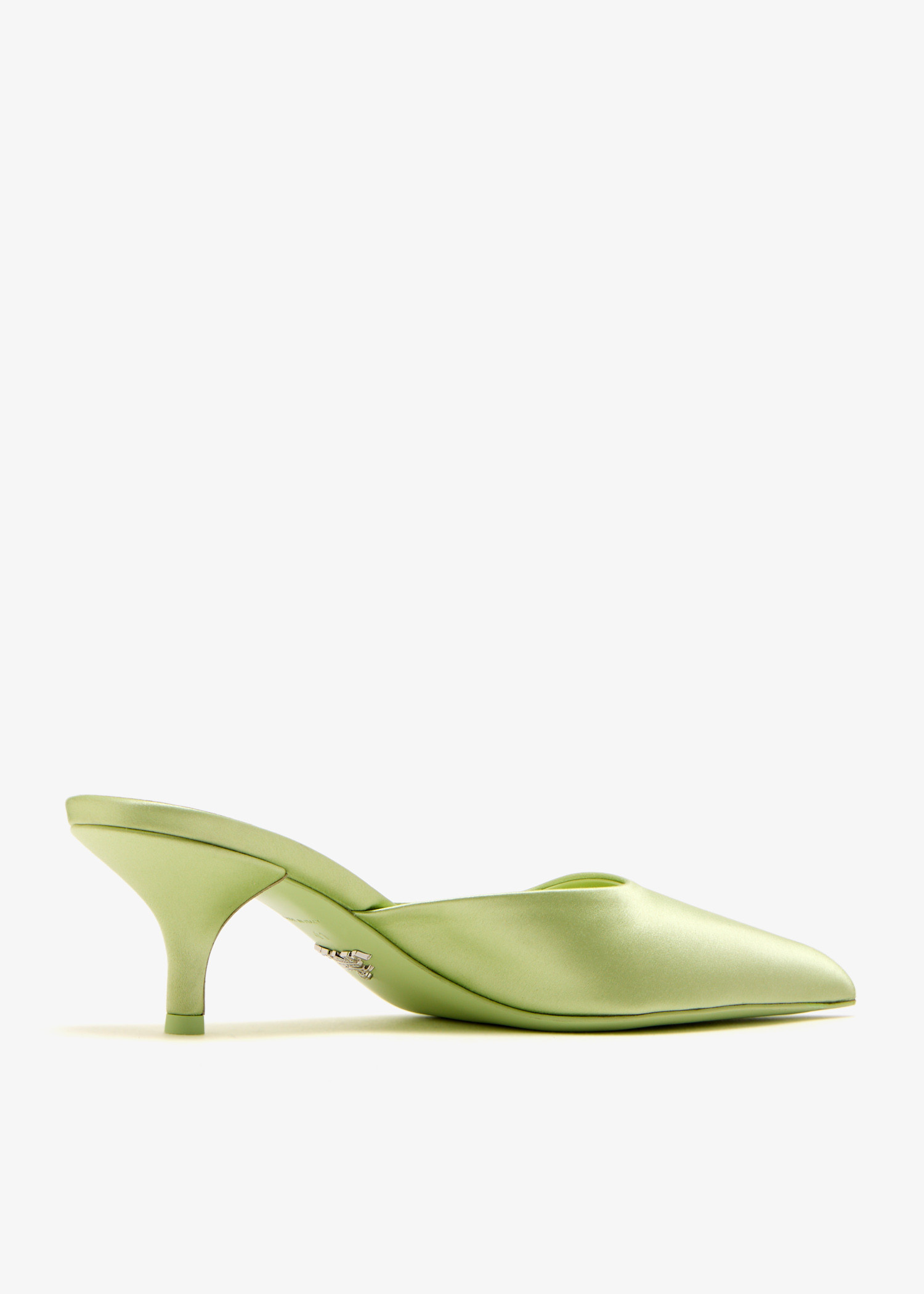 Prada Satin mules for Women - Green in Kuwait | Level Shoes