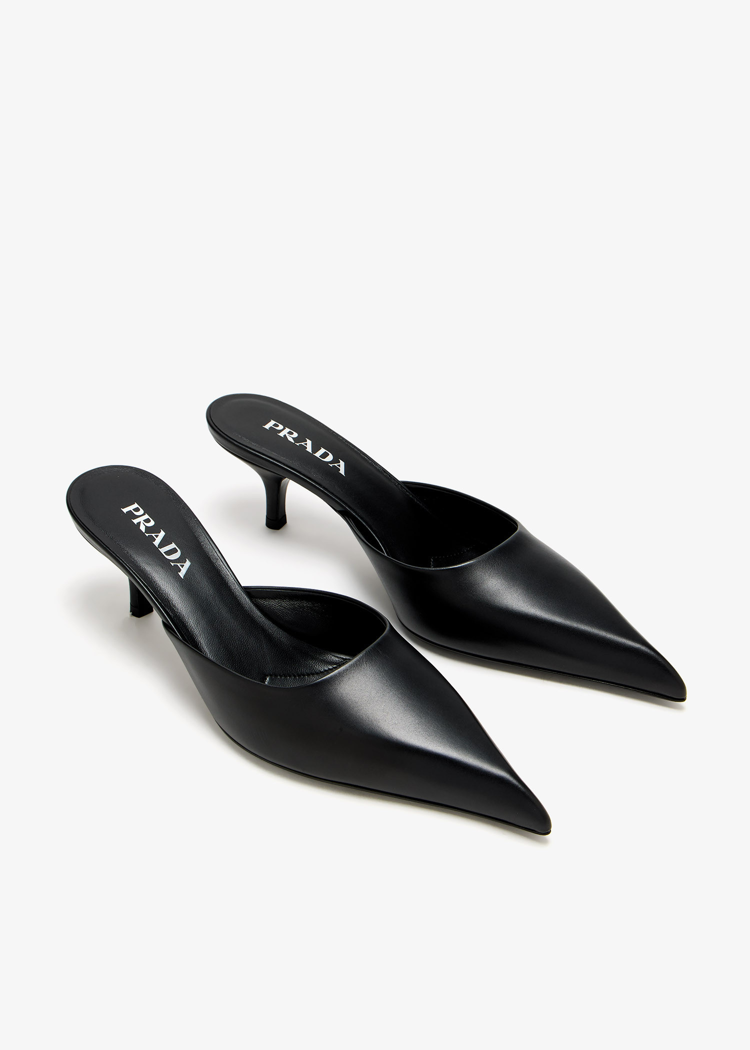 Prada Leather mules for Women - Black in UAE | Level Shoes