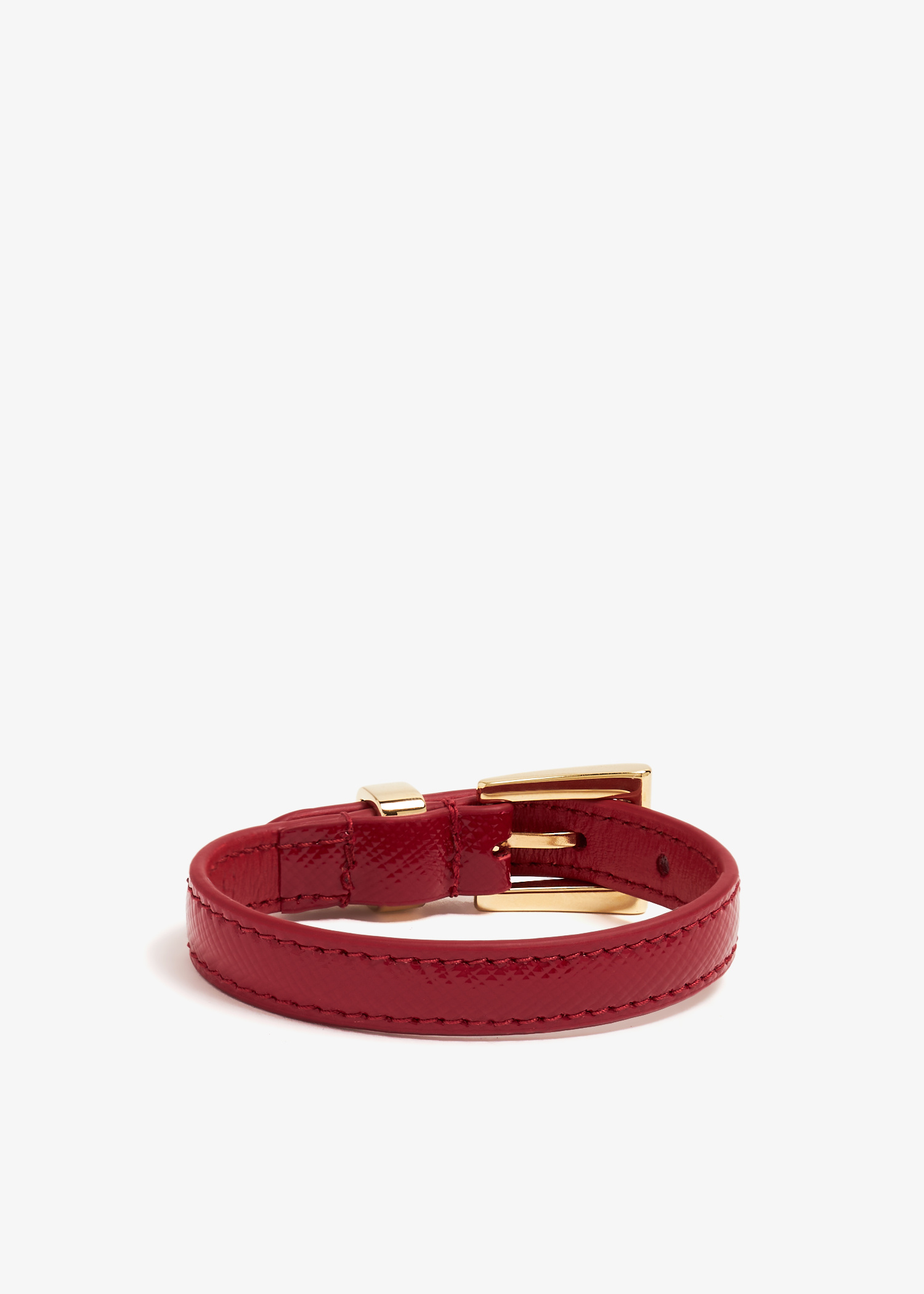 Prada Saffiano patent leather bracelet for Women - Red in