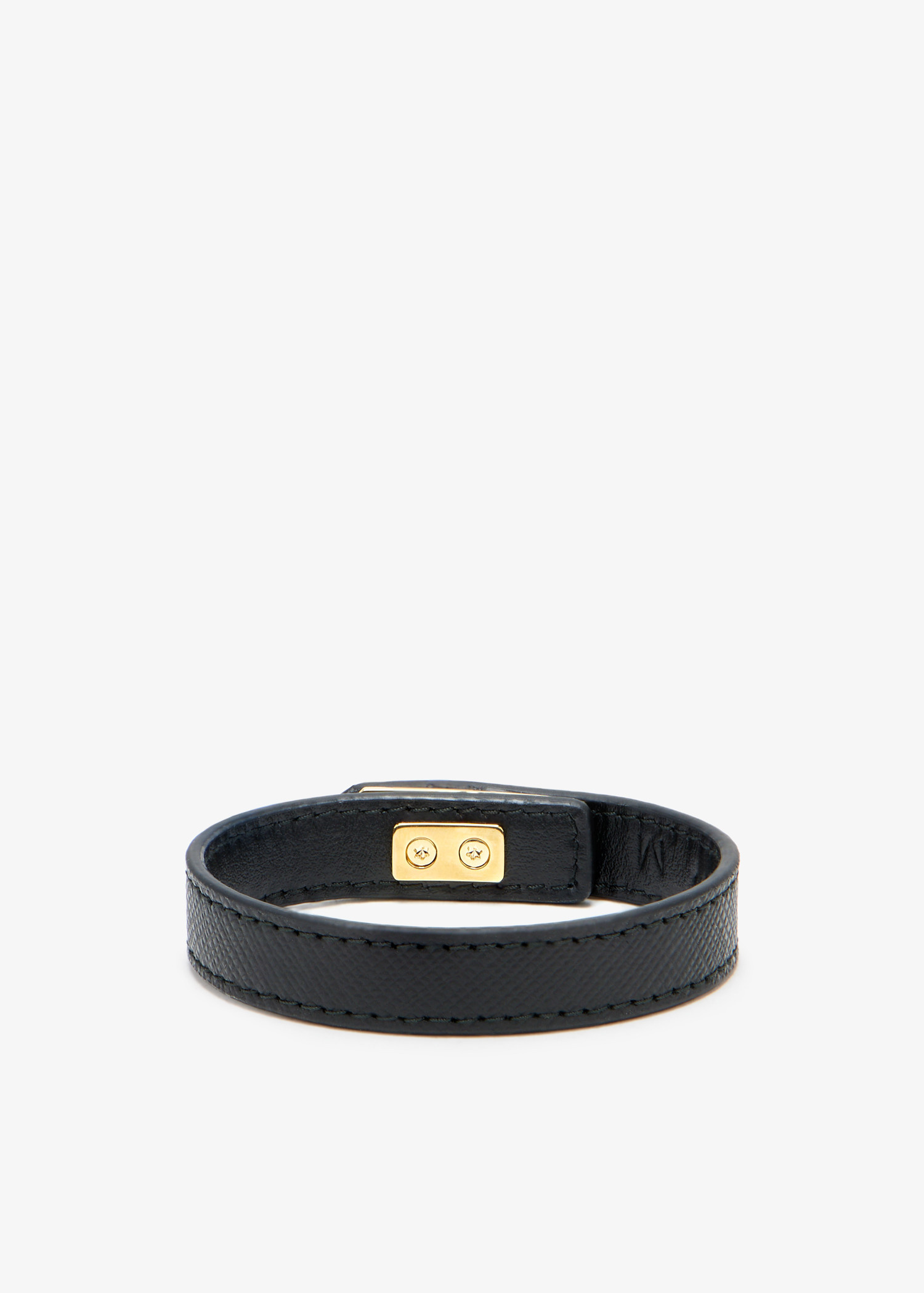Prada Saffiano leather bracelet for Women - Black in UAE
