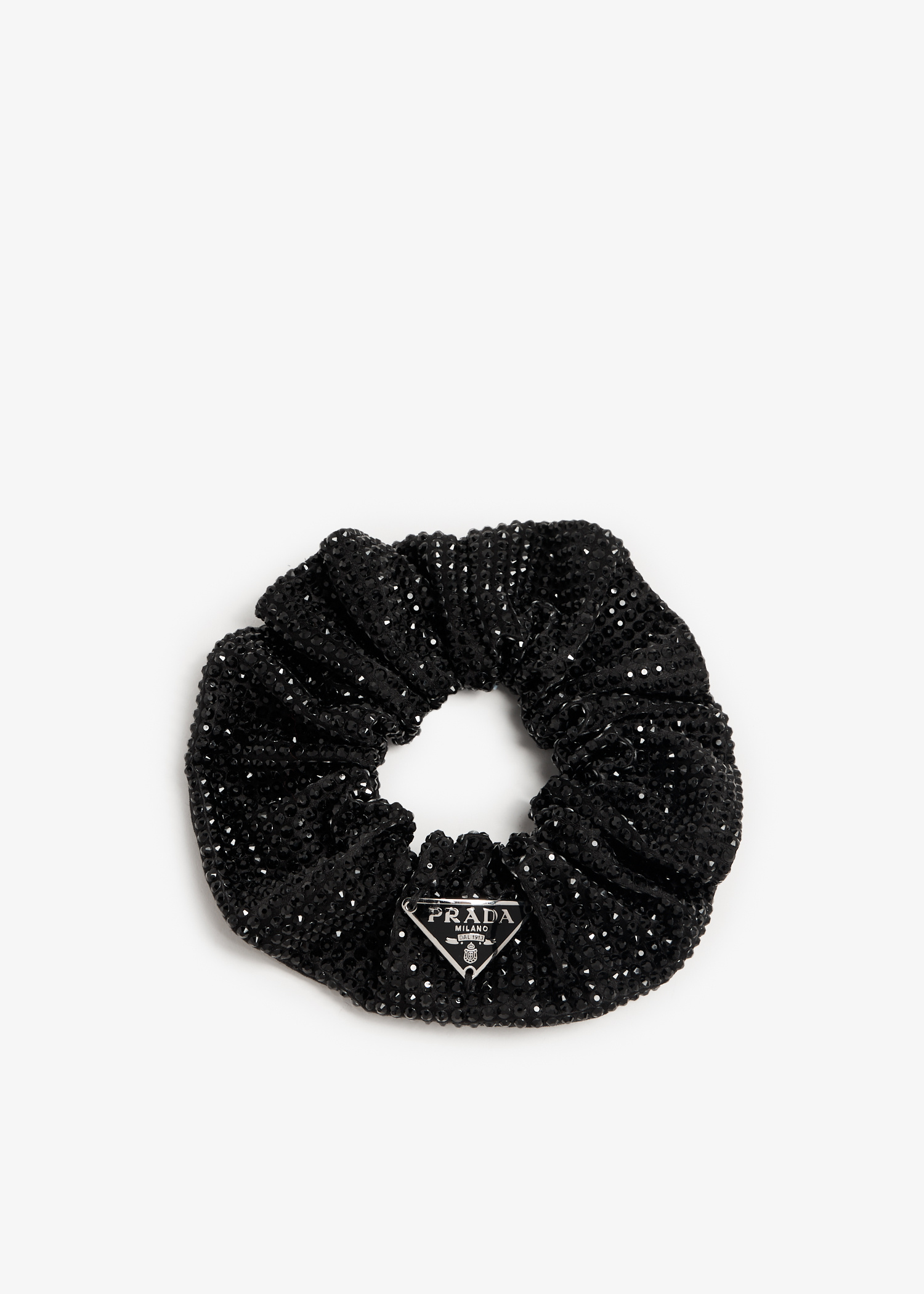 Prada Satin scrunchie for Women - Black in UAE | Level Shoes