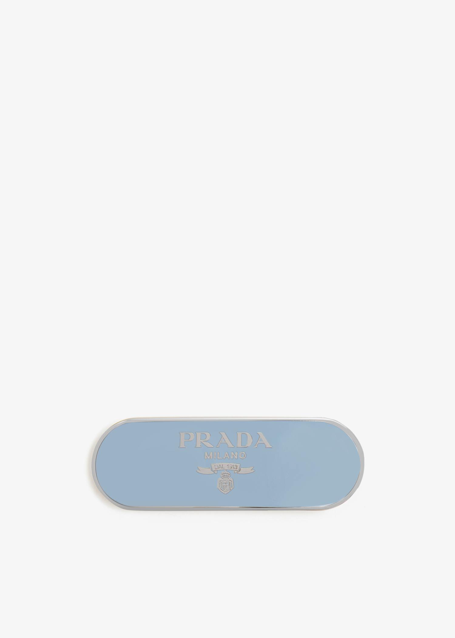 Prada Metal hair clip for Women - Blue in UAE | Level Shoes