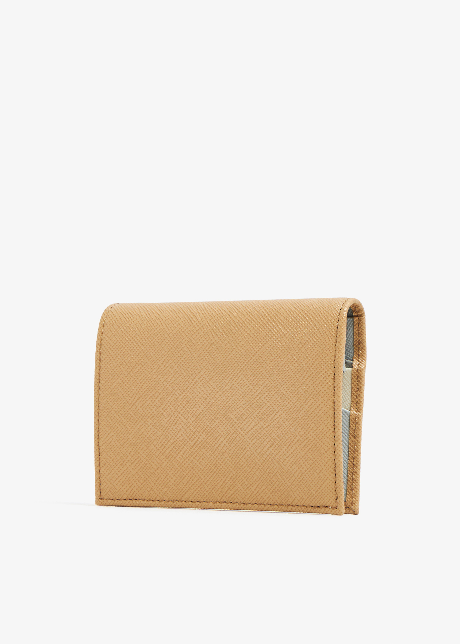 Prada女士小号saffiano 皮革钱包- 米色阿联酋| level shoes