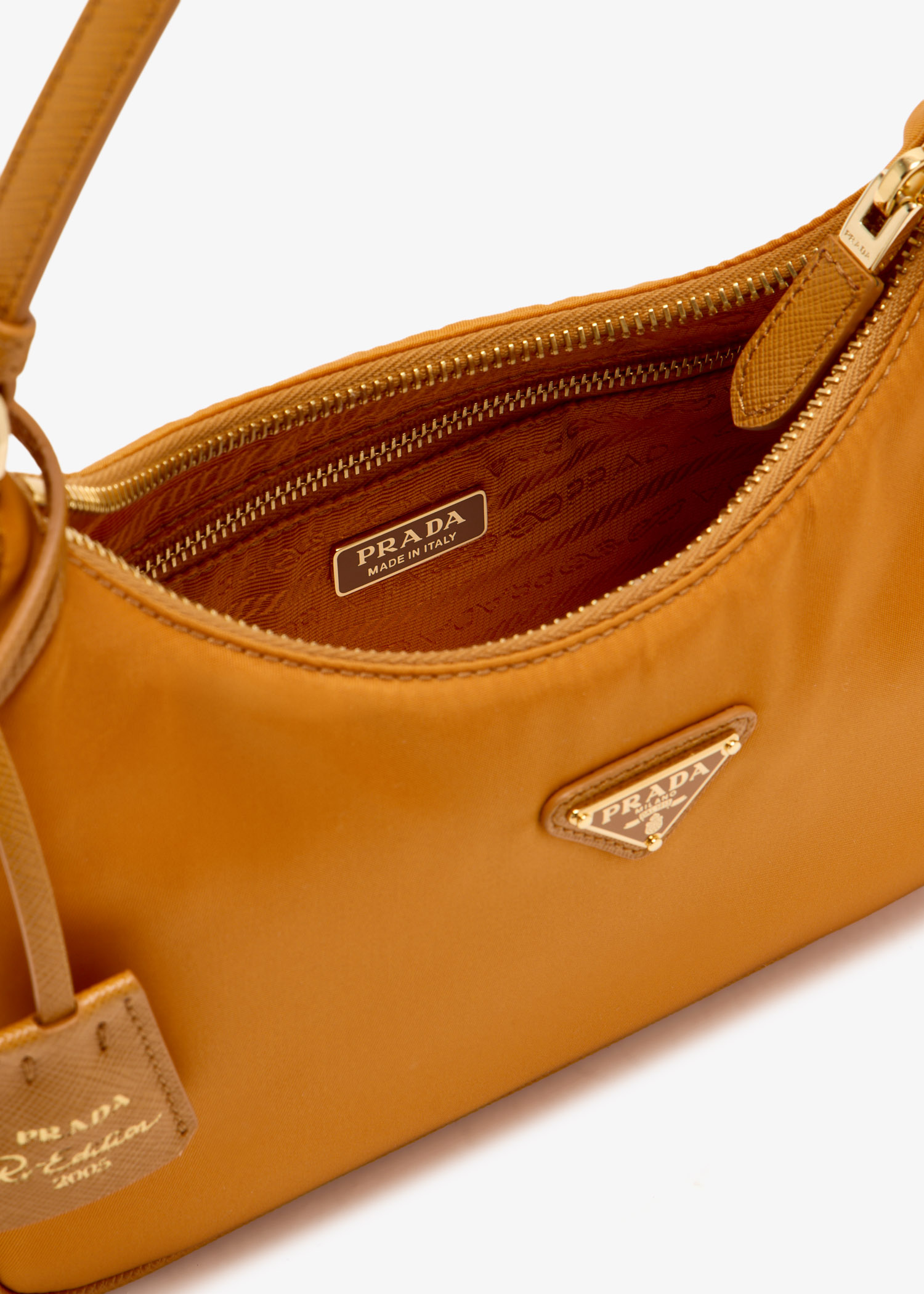 【PRADA】Re-Edition 2005 Re-Nylon ゴールド ミニ バッグ 2000-2005 Re-Edition Bags | PRADA