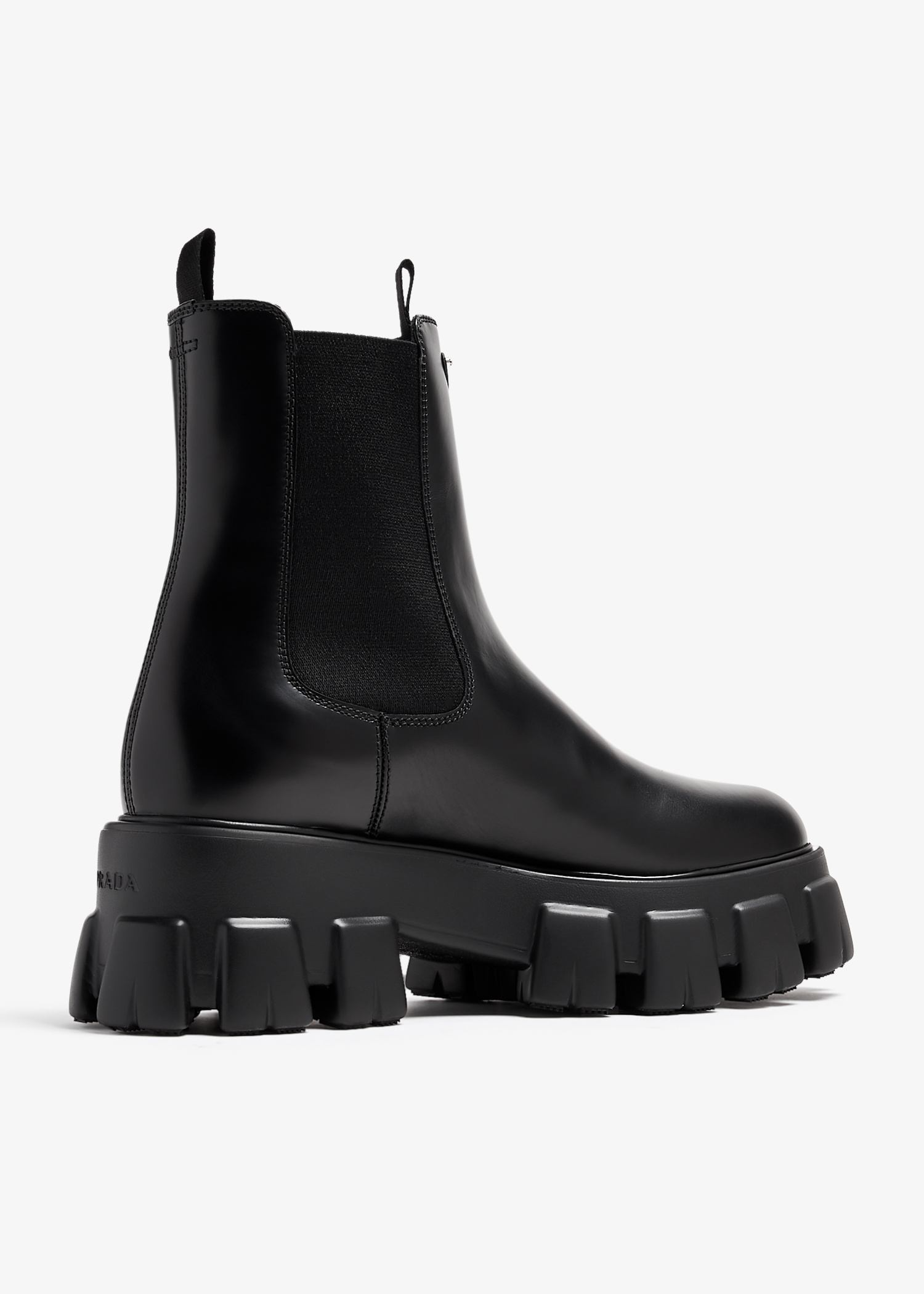 Prada Monolith Chelsea boots for Women - Black in UAE