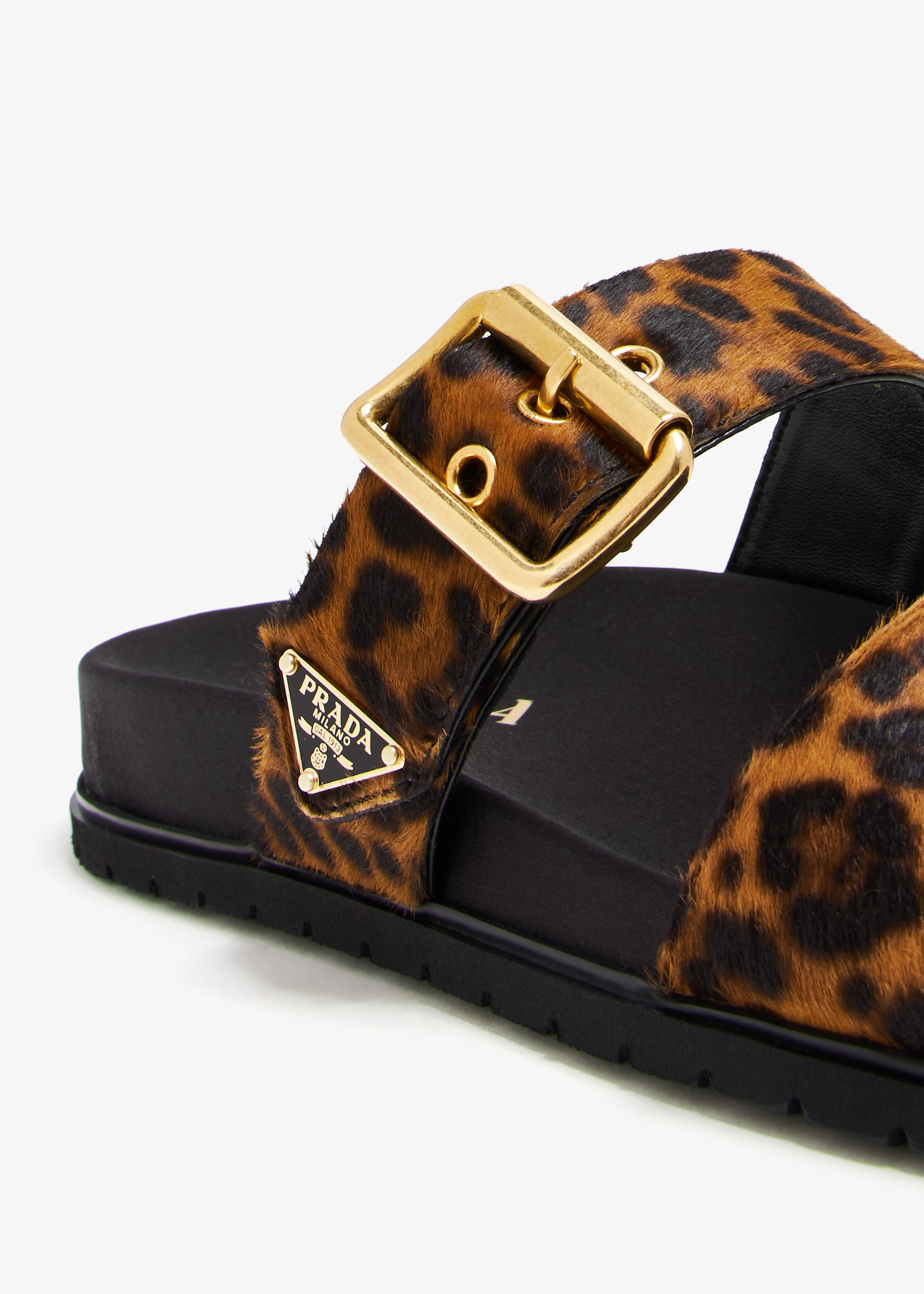 サンダル・ミュール Prada Printed Calf Hair Slippers Prada Printed Calf Hair Slippers | italist