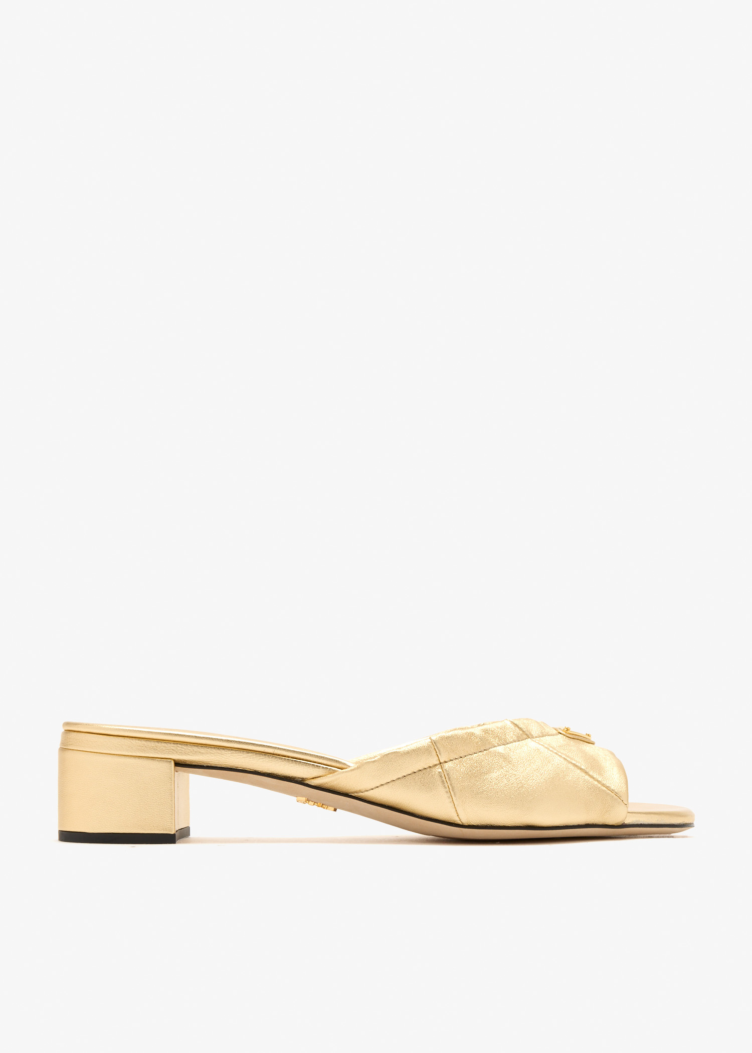 Prada Mordoré nappa leather sandals for Women - Gold in UAE