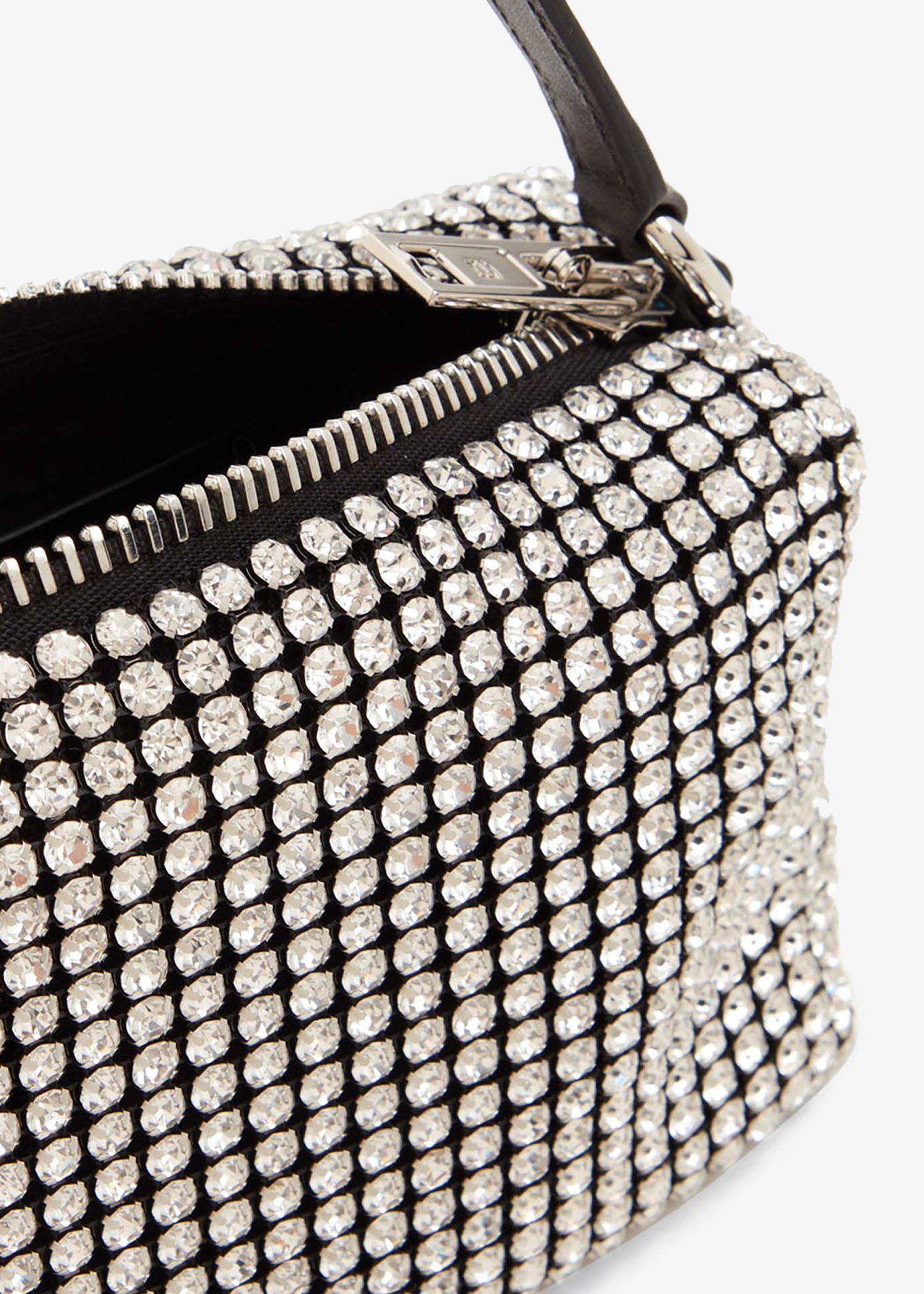 クラッチバッグ Alexander Wang FW25 HEIRESS MEDIUM POUCH (2019P0813J 100) Heiress Medium Pouch in RED/BLACK | alexanderwang®