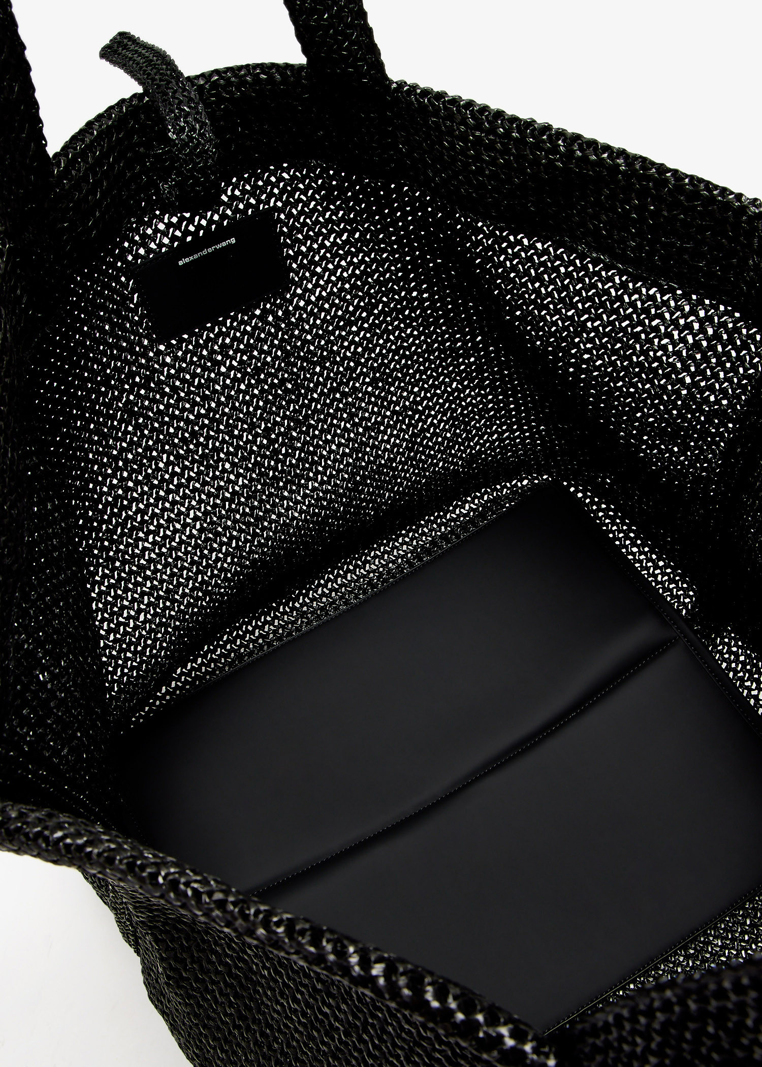 【送料&関税込】Alexander Wang Black Crochet Xl Punch Shoppi Alexander Wang Crochet xl punch shopping bag | The Fashion
