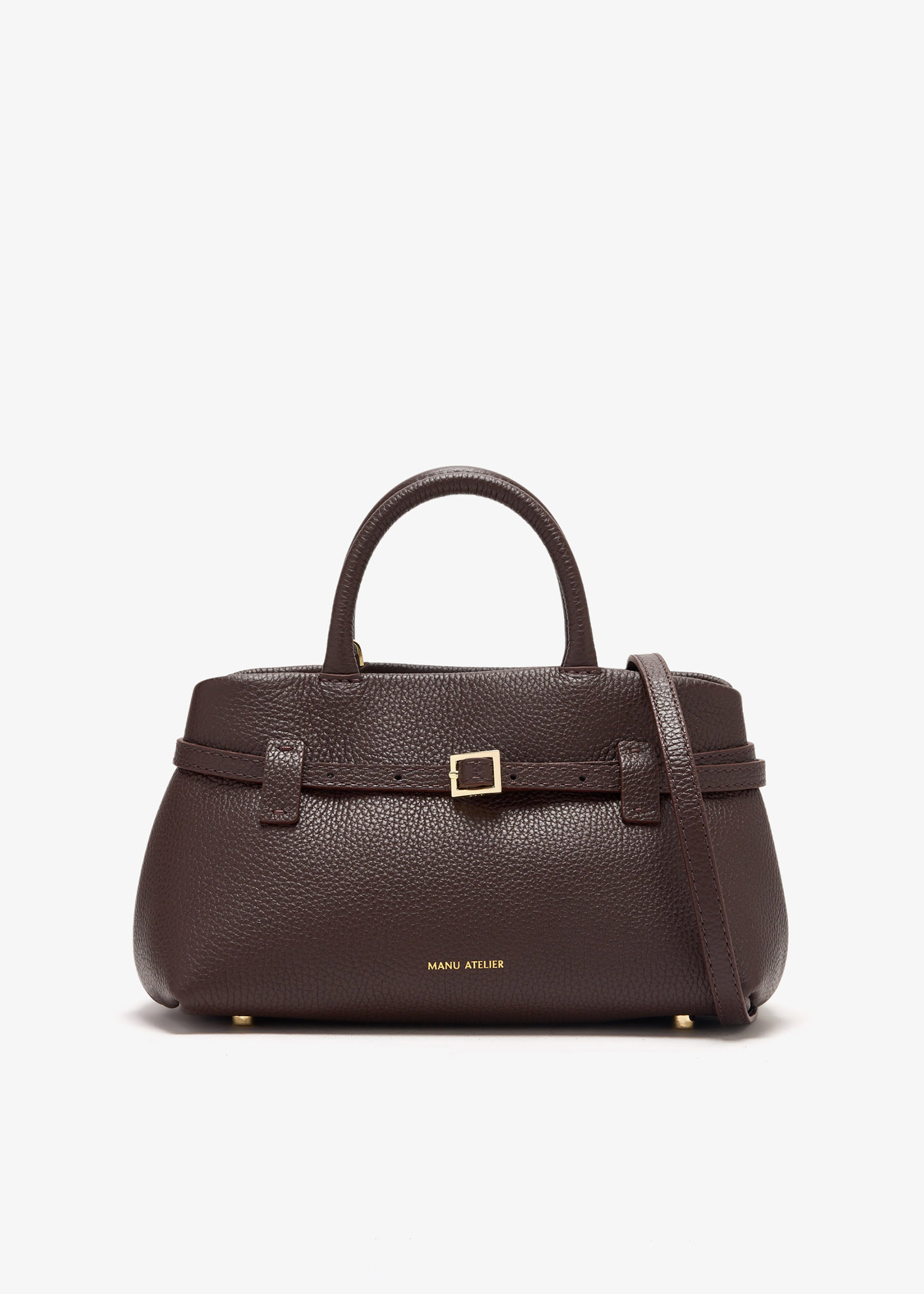 バッグ・カバンその他 Manu Atelier Dark brown suede East West Le Cambon bag 2025199_LeCambon35_Merlot_Sued
