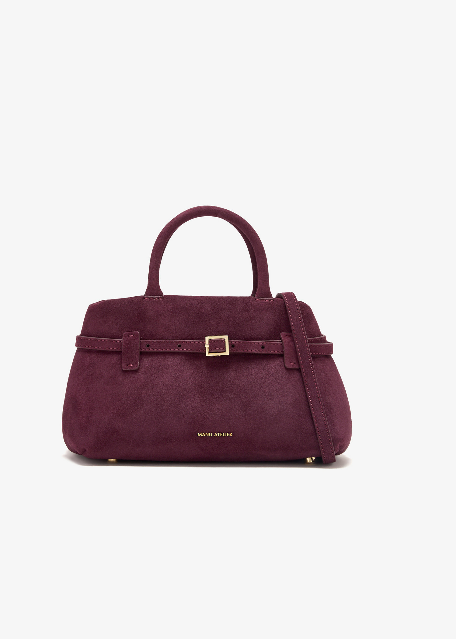Manu Atelier Le Cambon 25 bag for Women - Burgundy in UAE