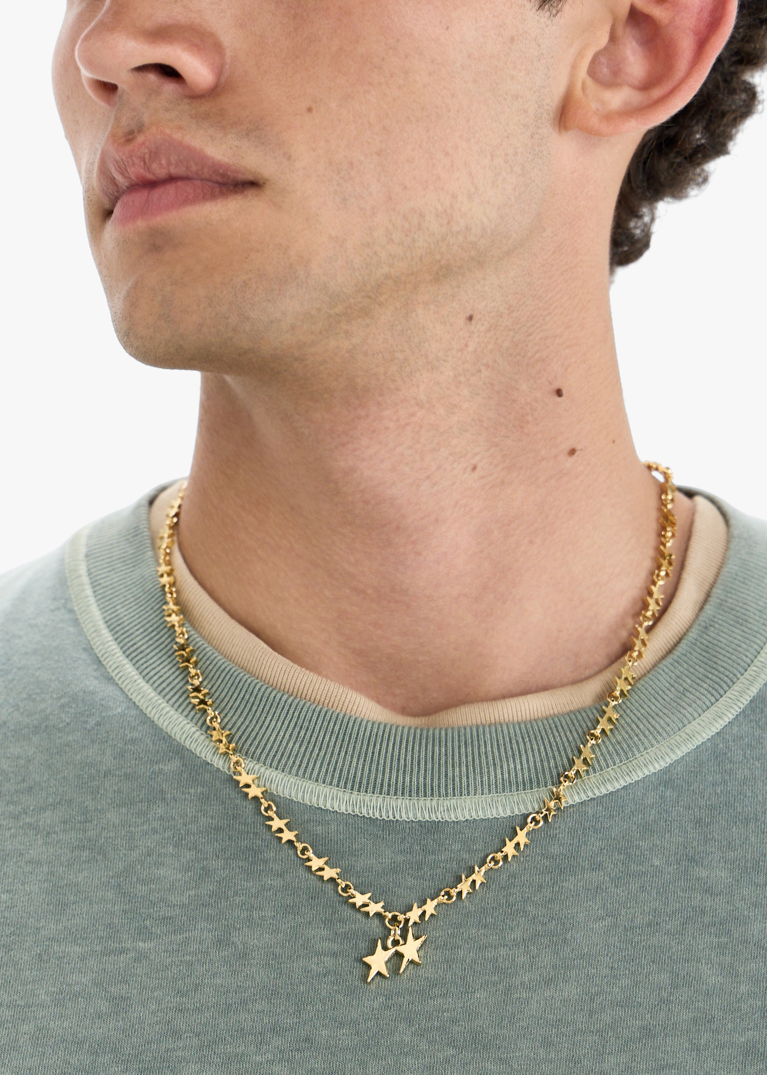 Twojeys Superstar chain necklace for Men - Gold in UAE | Level Shoes