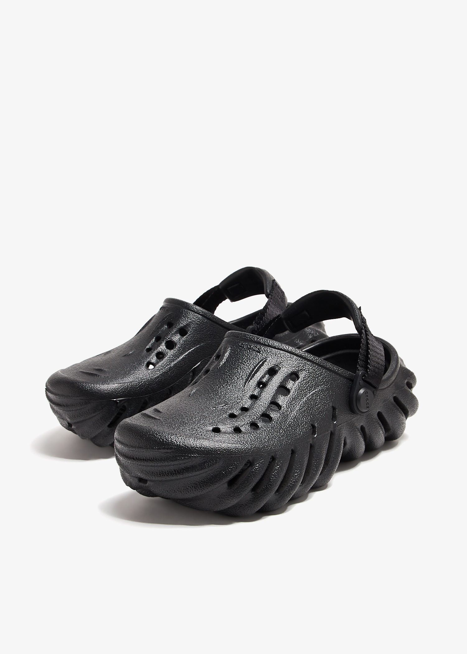 高級 未使用品 ecoo(エコー) クラッシック プレミアム(26cm) Crocs Echo clogs for Kids Unisex - Black in UAE | Level Shoes