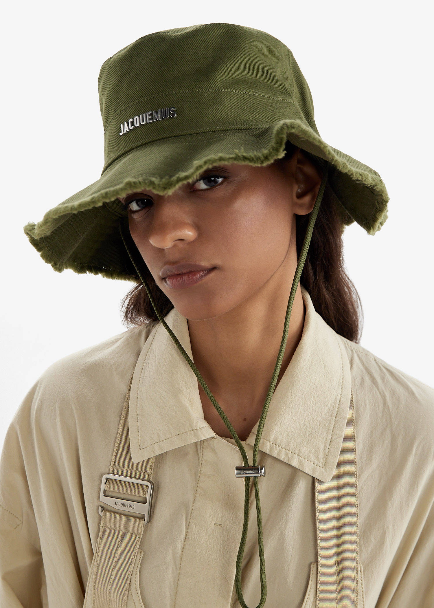 JACQUEMUS アルツ 矩形フレム サンクラス 213AC06213 504080 Jacquemus Le Bob Artichaut hat for Men - Green in UAE