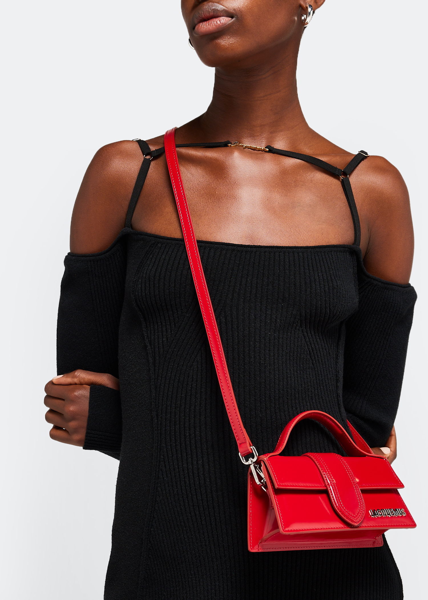 バッグ・カバンその他 JACQUEMUS Woman Mini bag Red 213BA0063128 470 Jacquemus The Bambino Small Flap Bag 'Red/213BA006-3128-470'
