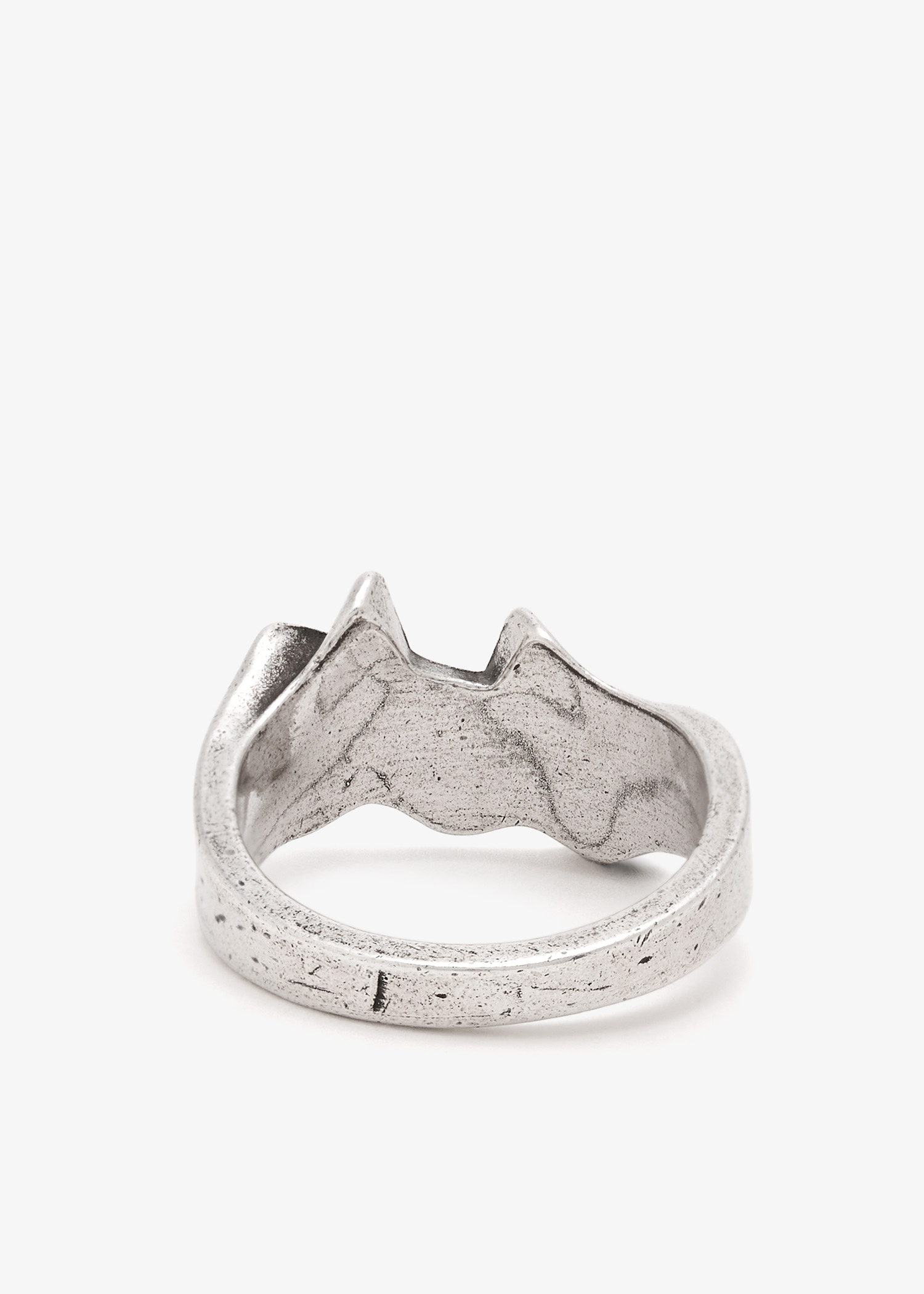 Twojeys Tilted icon ring for Men - Silver in KSA | Level Shoes
