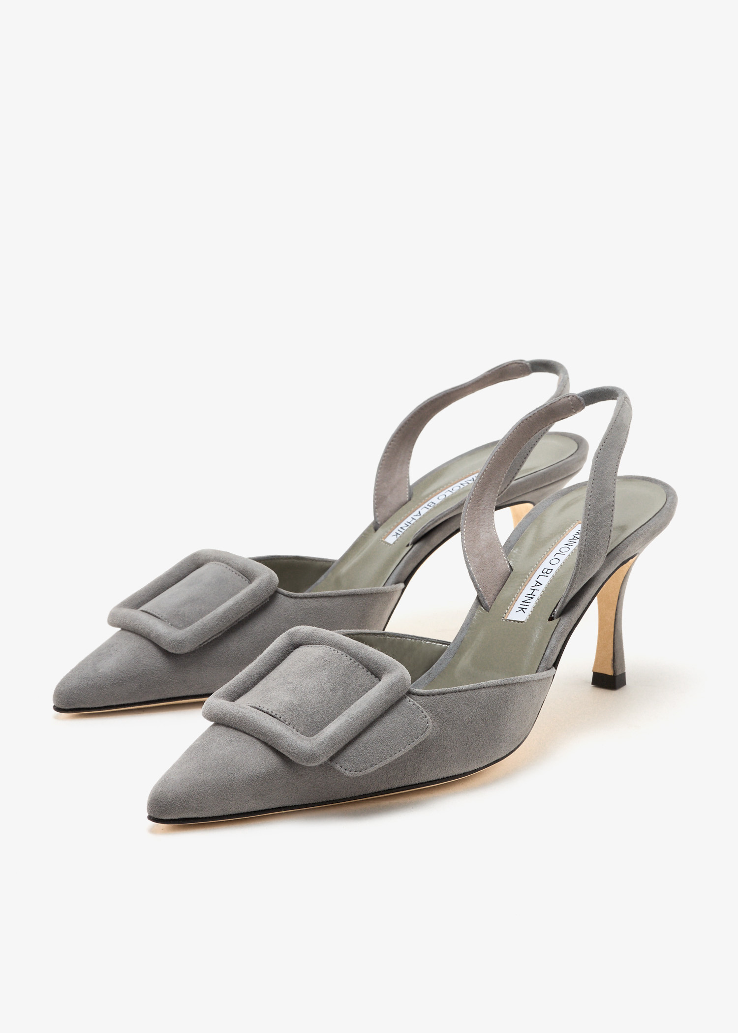 Manolo Blahnik Maysli slingback pumps for Women - Grey in UAE