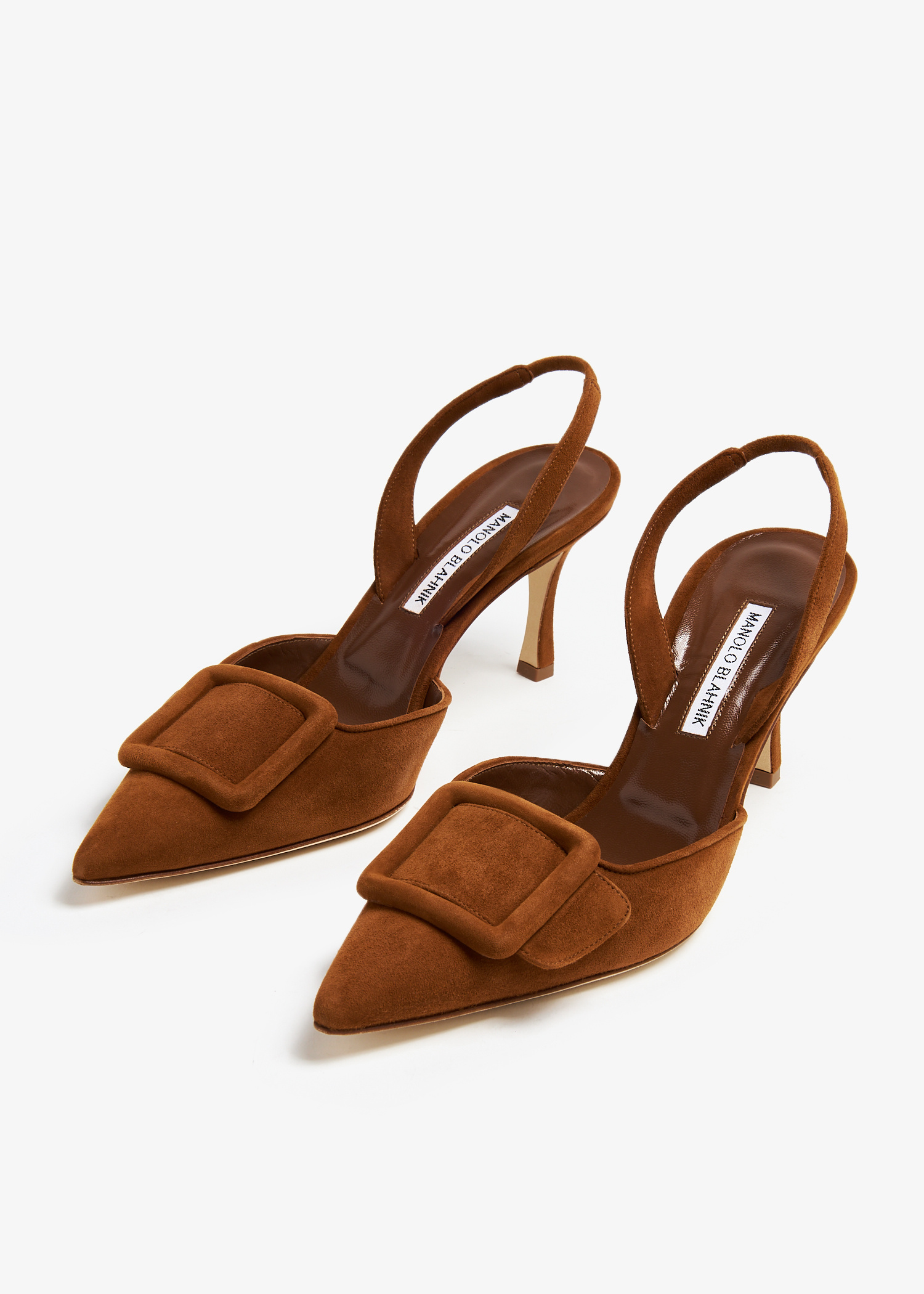 新品未使用MANOLO BLAHNIK ブラウン スリングバック Manolo Blahnik Maysli slingback pumps for Women - Brown in UAE