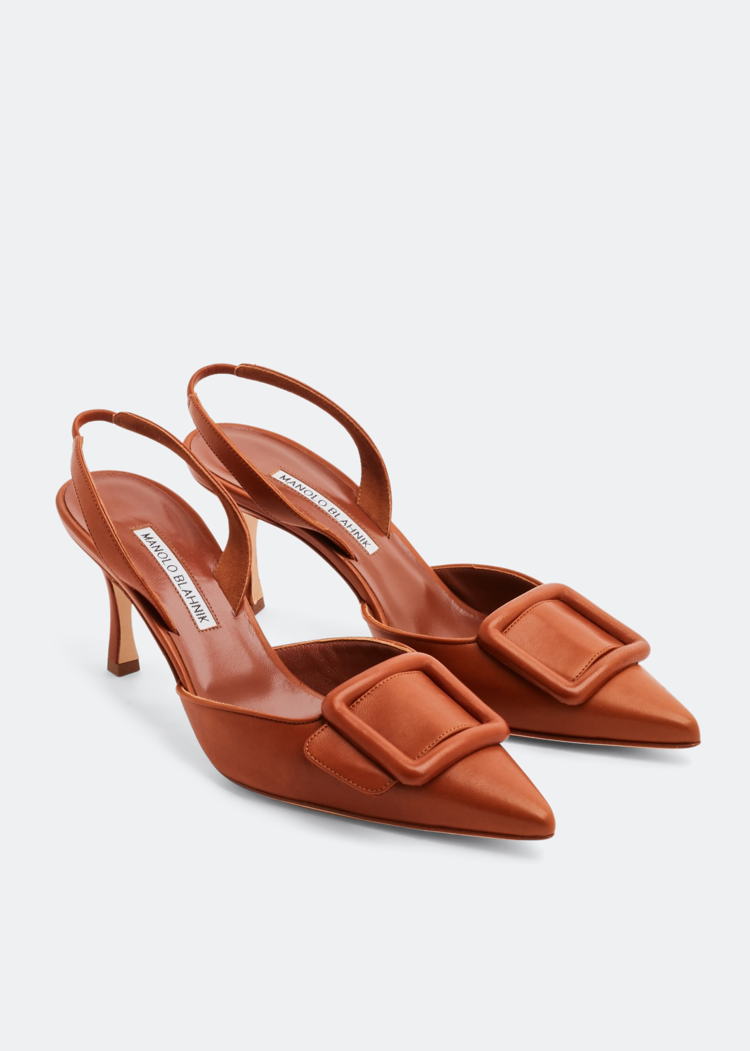 靴 MANOLO BLAHNIK MAYSLI 37 MAYSLI | Black Suede Slingback Pumps | Manolo Blahnik