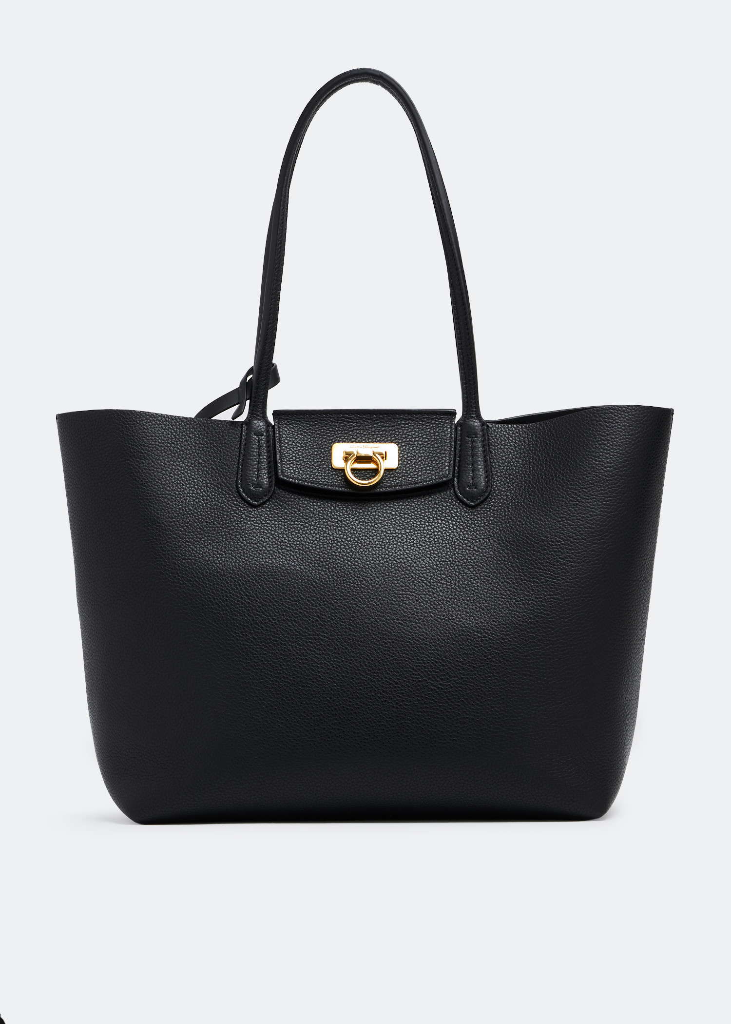 バッグ Ferragamo Gancini Leather Tote Bag Gancini tote bag (M) - Women | Ferragamo