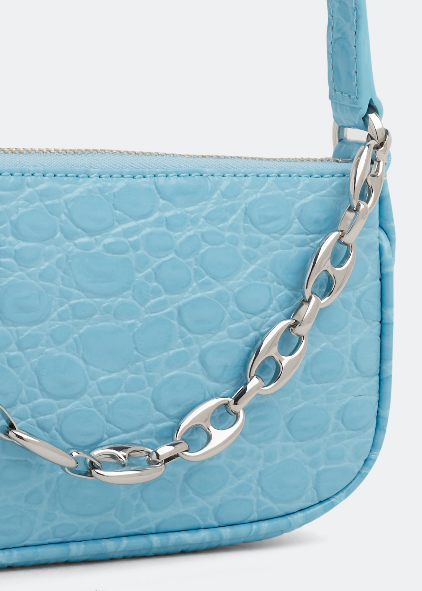 BY FAR Mini Rachel bag for Women - Blue in UAE | Level Shoes